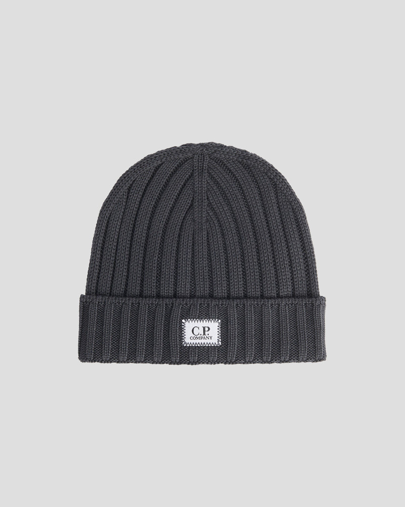 Extra Fine Merino Wool Logo Beanie 1