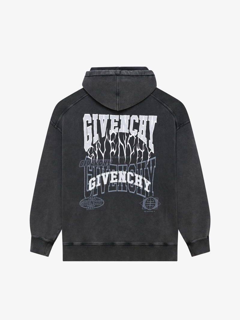 SLIM FIT HOODIE IN EMBROIDERED FELPA 5