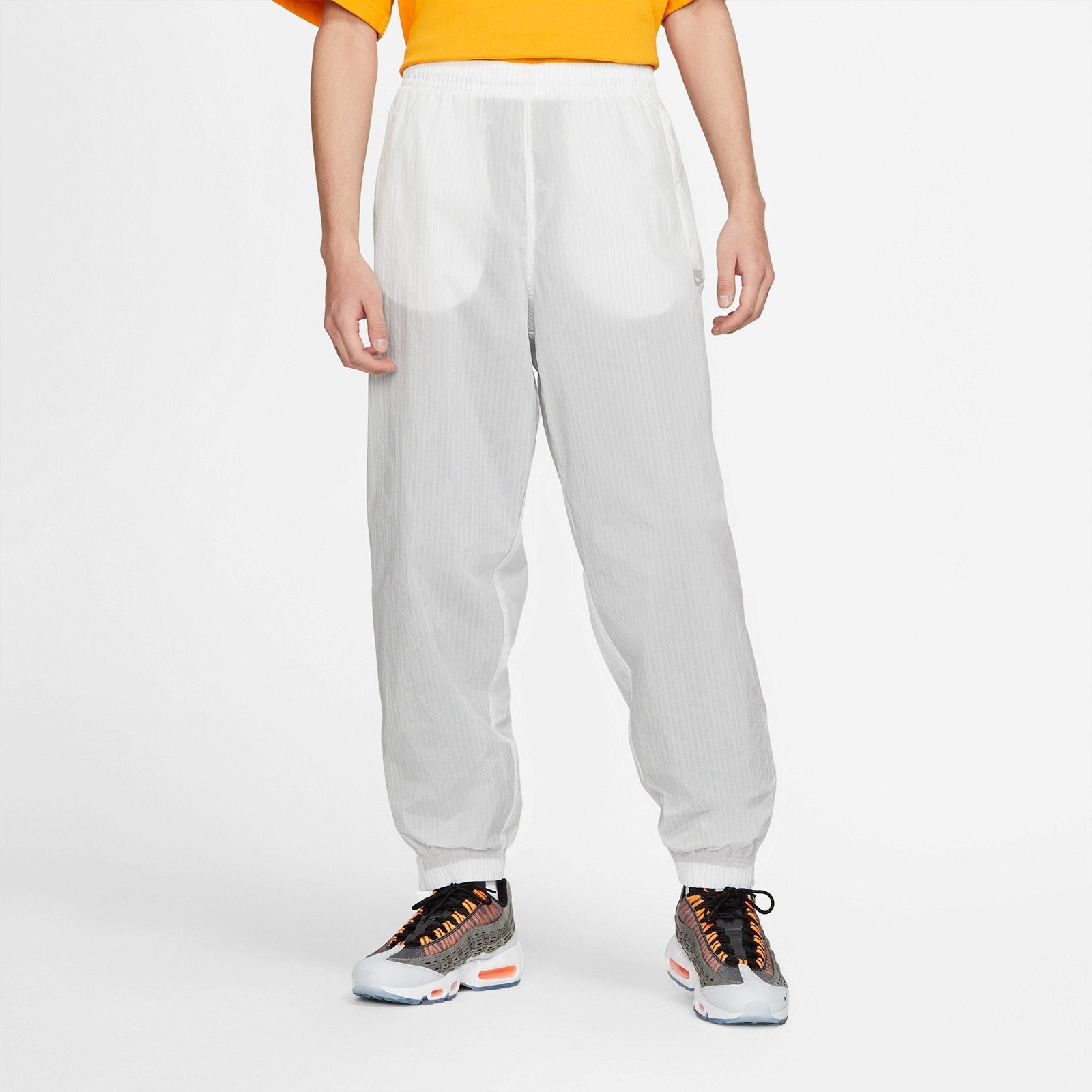 Nike Air x Kim Jones Crossover Reversible Stripe Zipper Sports Pants US Edition Couple Style White D - 4