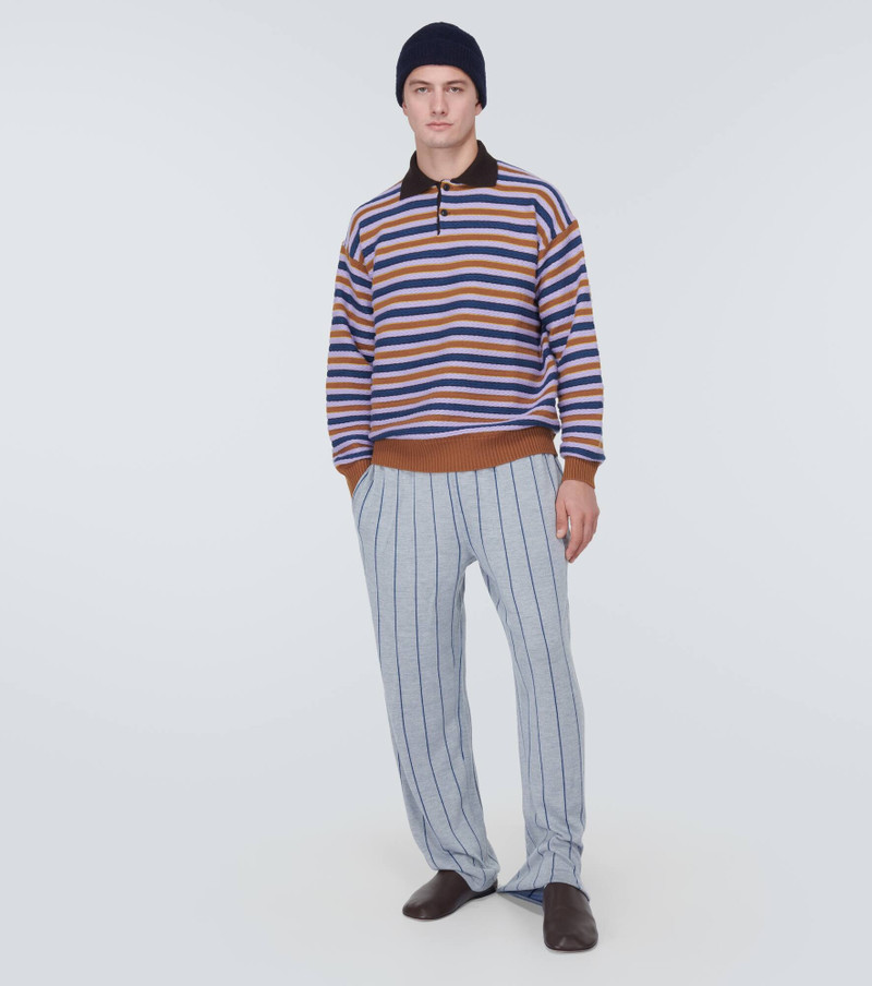 ZEGNA x The Elder Statesman cashmere and wool polo sweater outlook