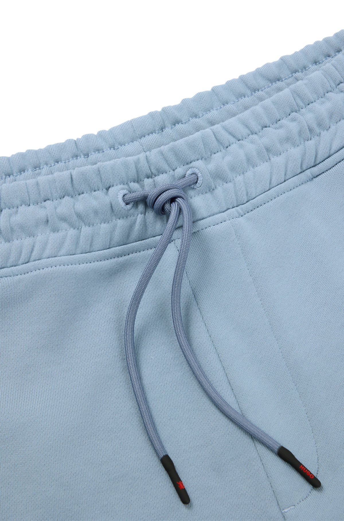 HUGO X RB COTTON-TERRY SHORTS WITH CARBON STEALTH LOGO - 6