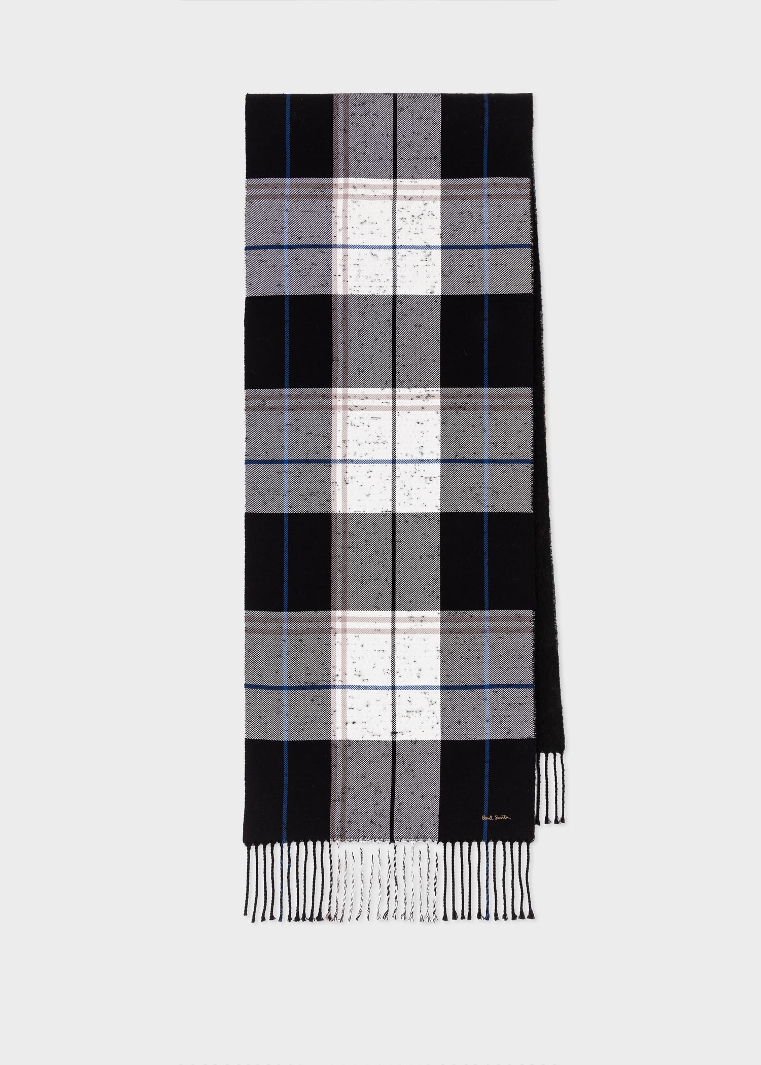Black Buffalo Check Scarf - 1