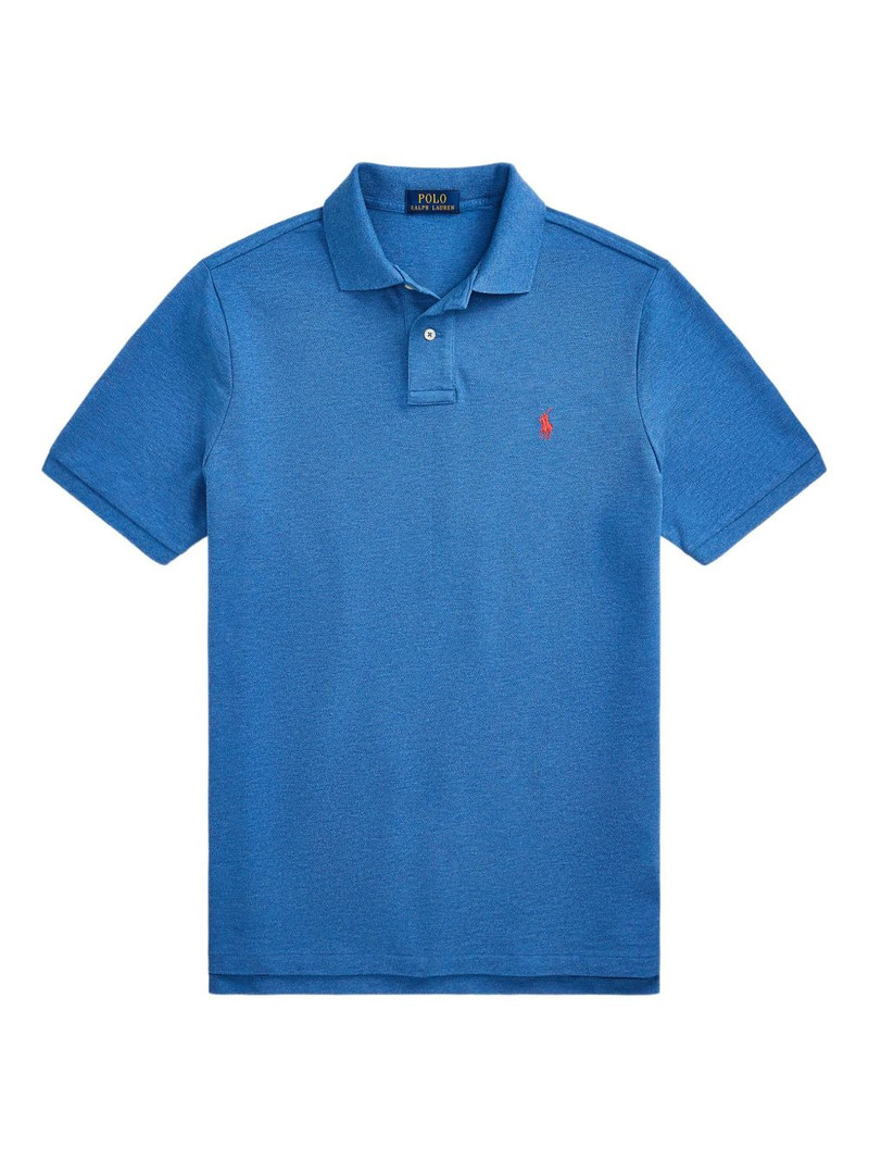 logo-embroidered polo shirt 1