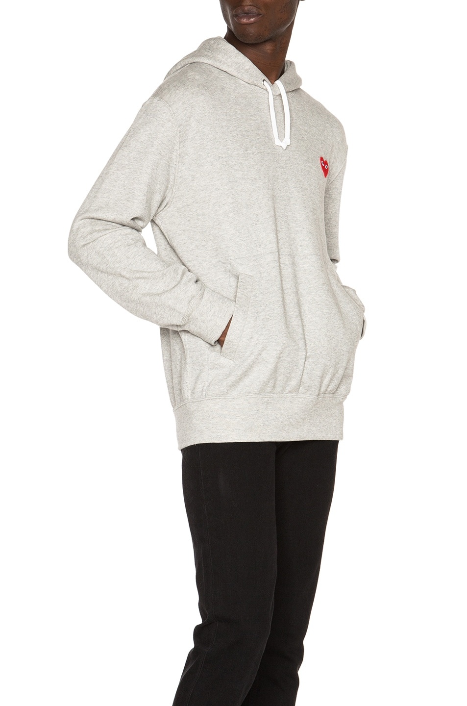 Red Emblem Cotton Hoodie - 3