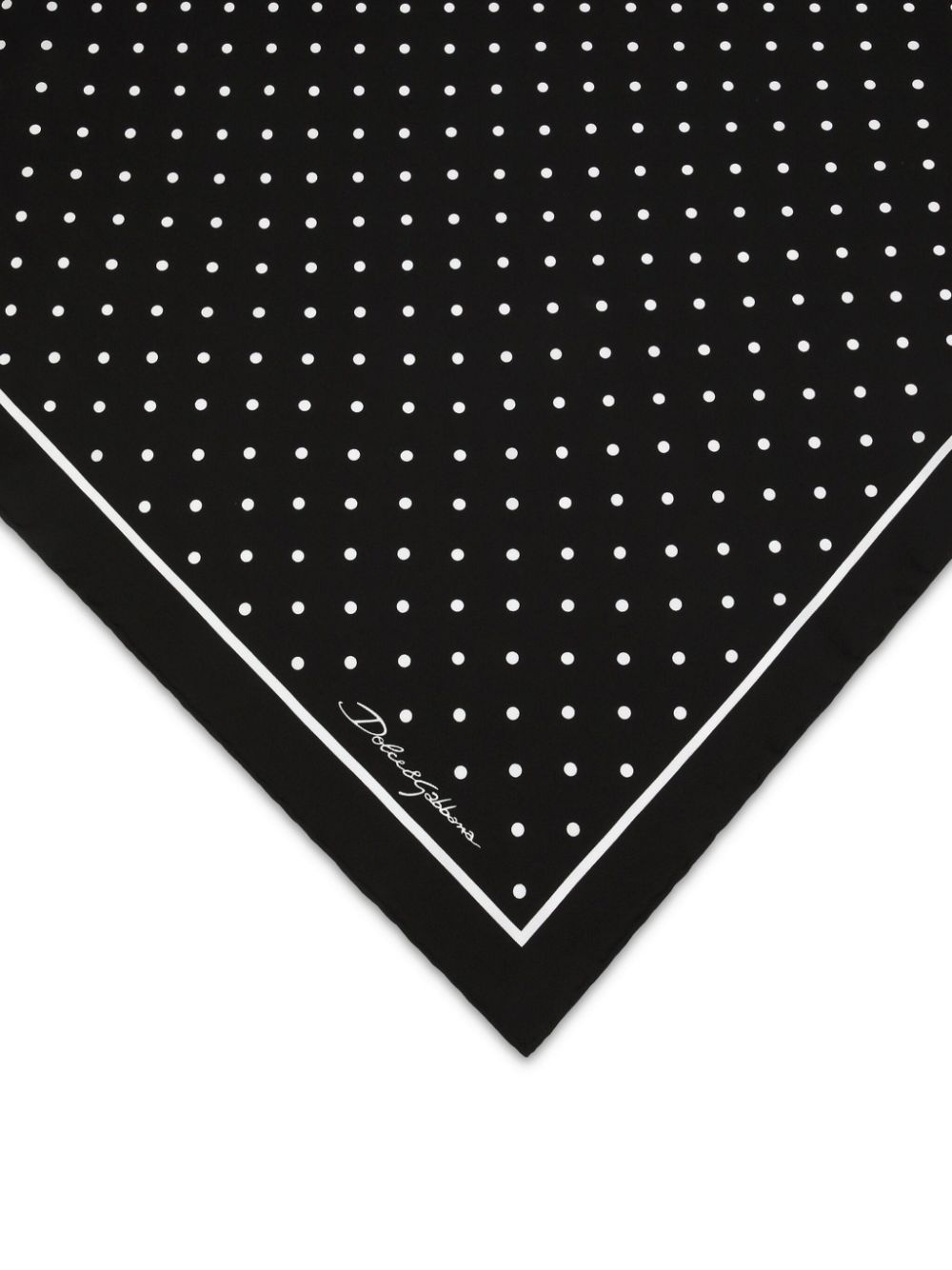 polka-dot silk scarf - 2