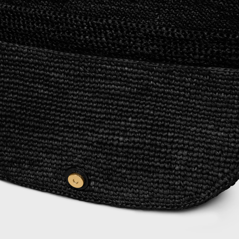 LITTLE HALFMOON SOFT TRIOMPHE IN Raffia and lambskin 5