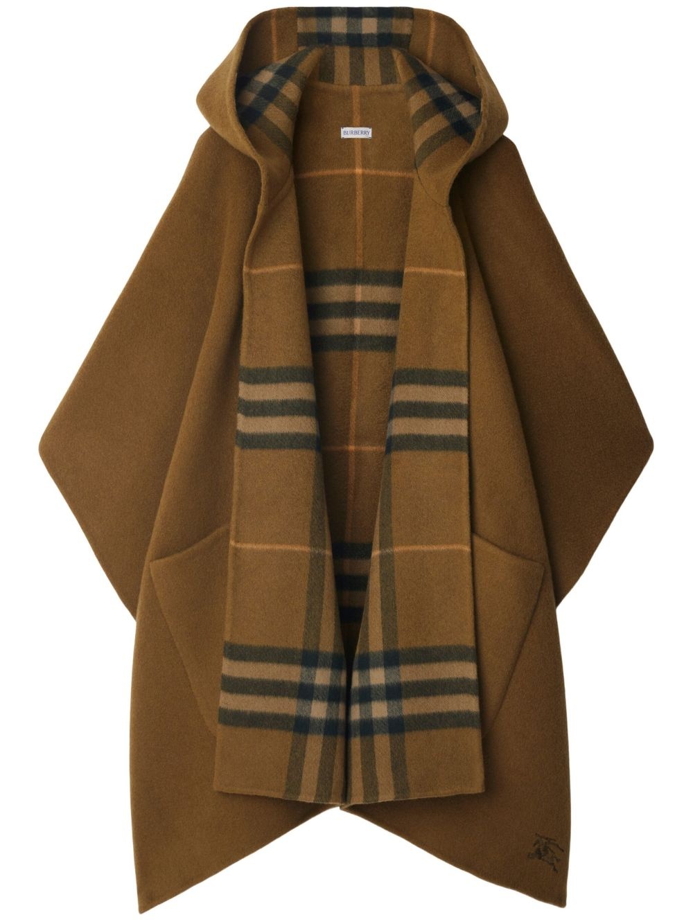 Vintage Check reversible cape - 1