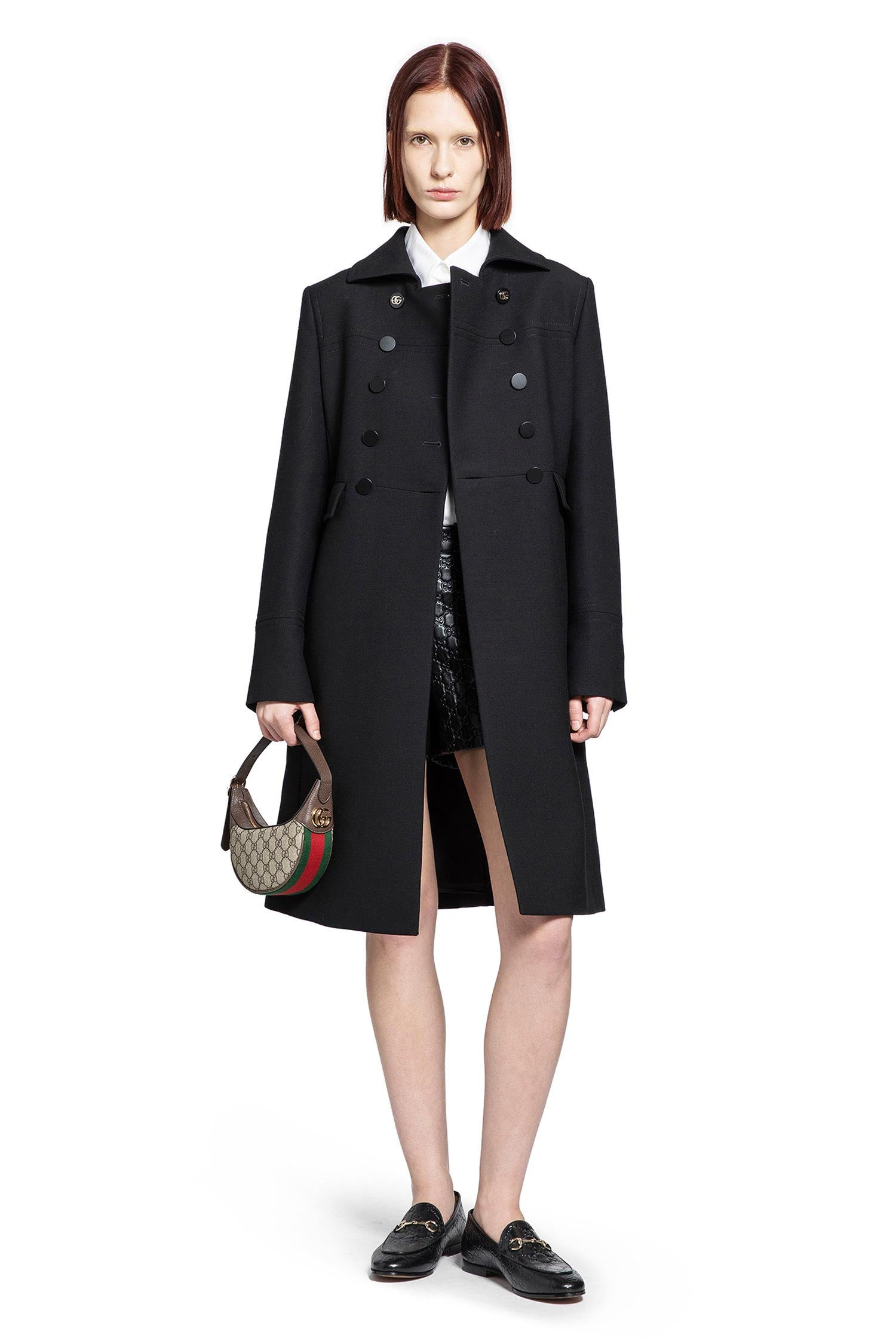 Double-breasted Wool Coat - 5