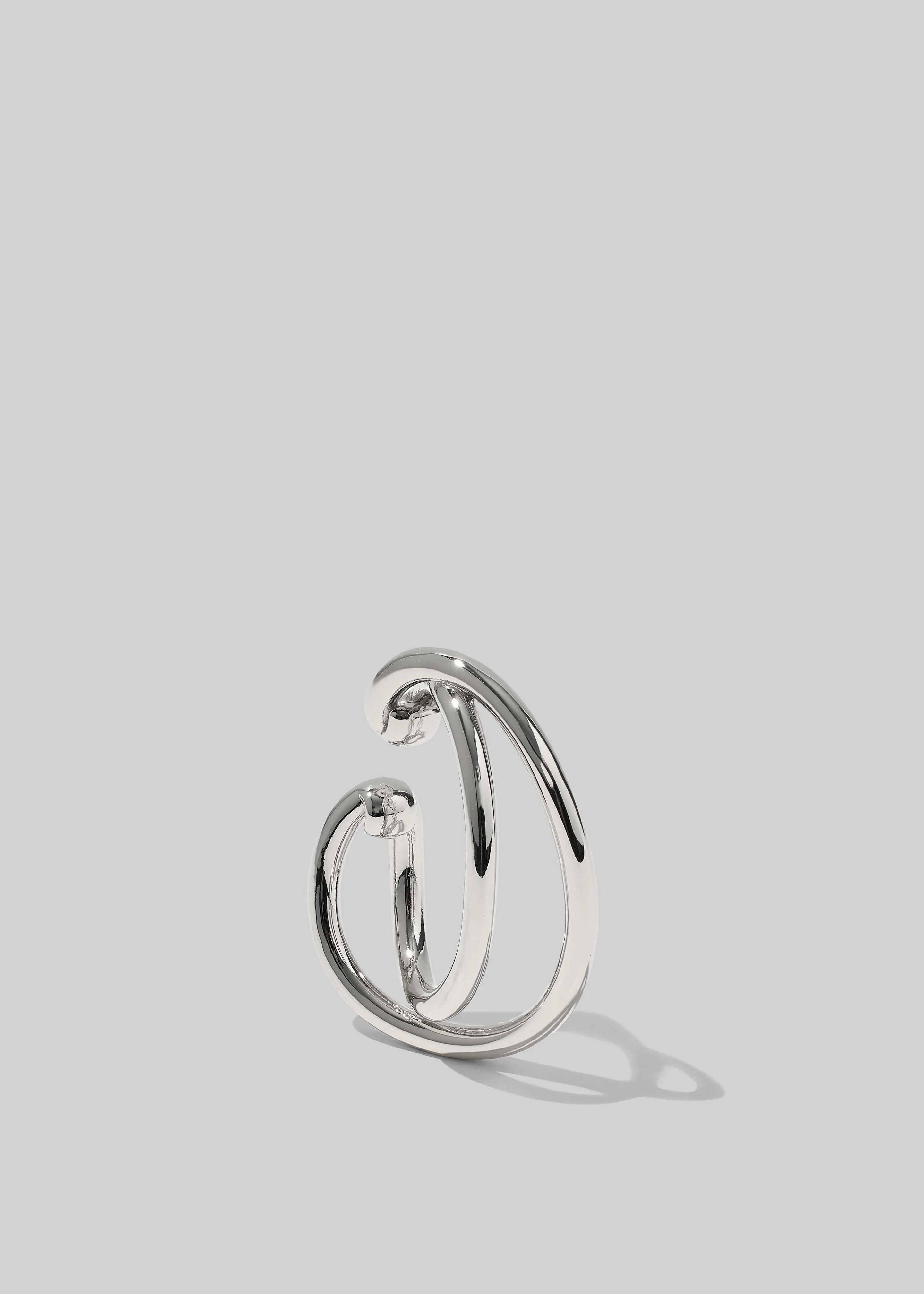 Otiumberg Dual Curve Ear Cuff - Silver - 1