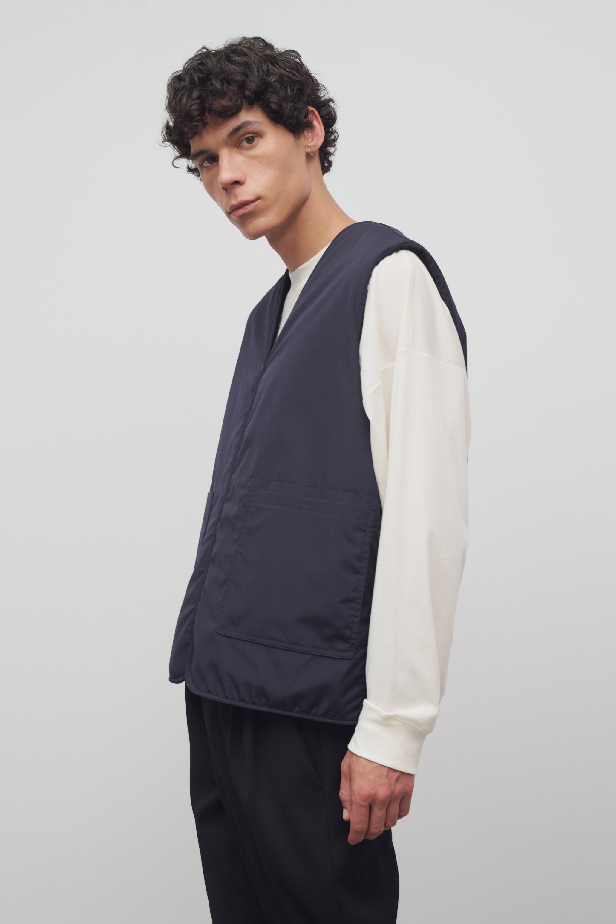 Acadia Vest in Cashmere and Silk - 3
