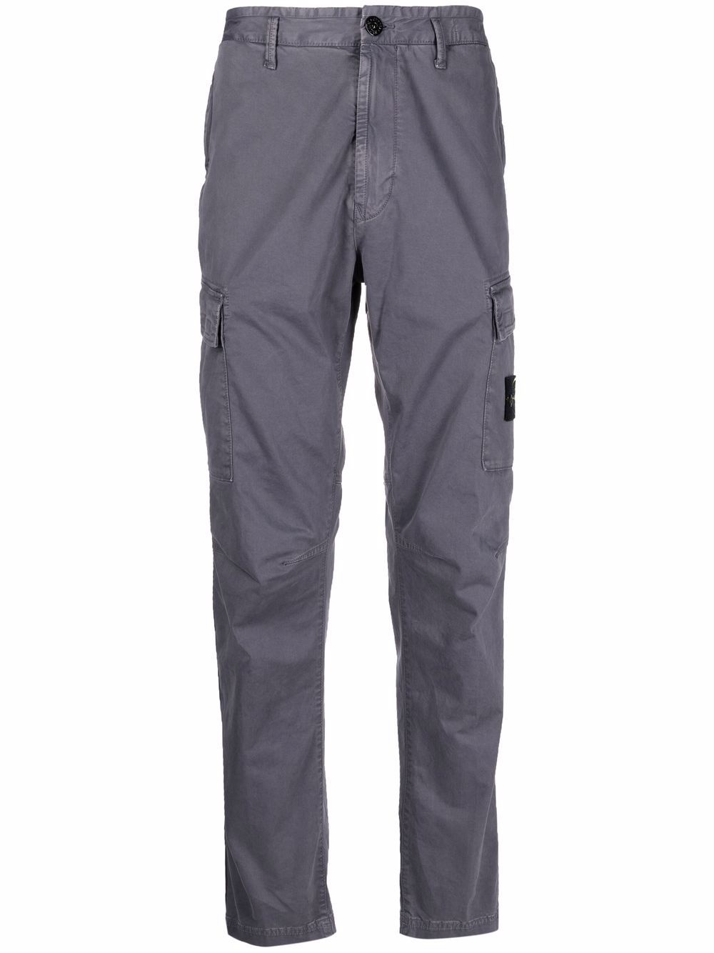 logo patch cargo trousers - 1