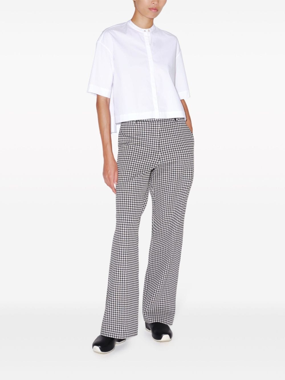 cropped poplin shirt - 2