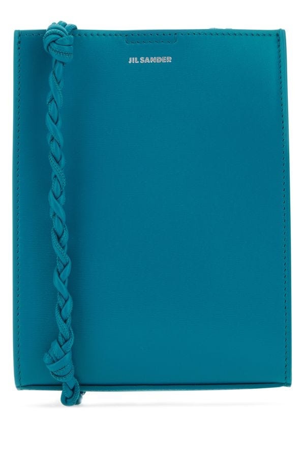 Teal green leather small Tangle shoulder bag - 1