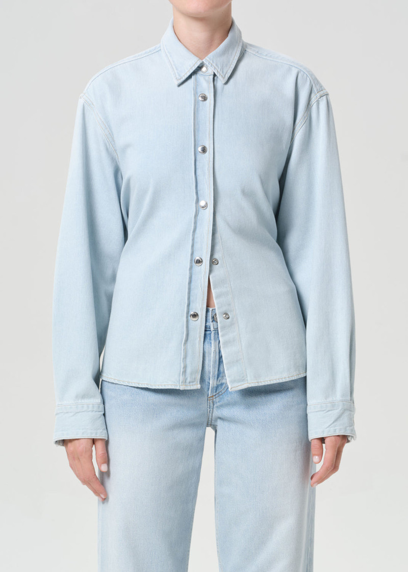 AGOLDE THEO SHIRT (WEIGHTLESS) IN LINK outlook
