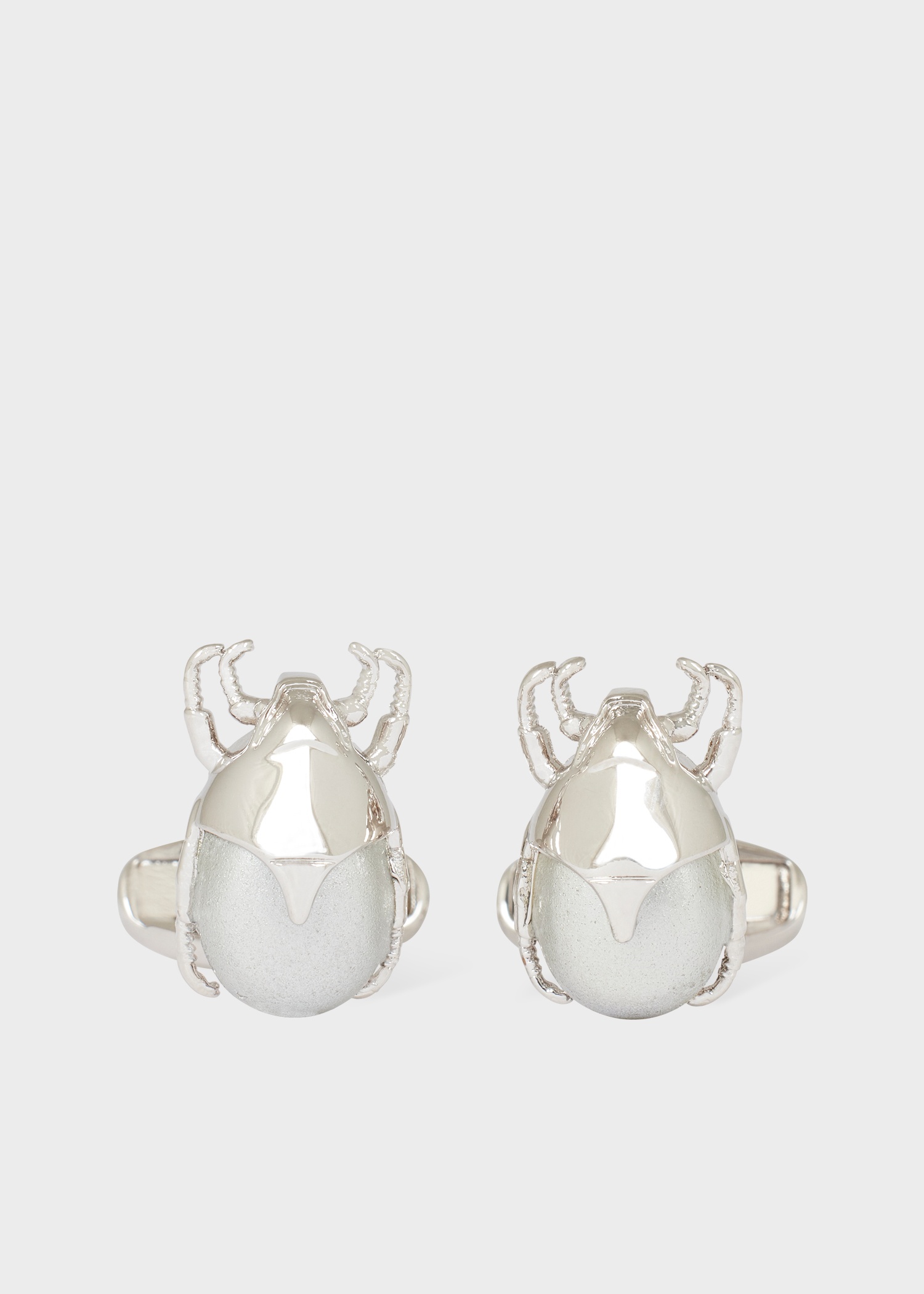 Silver Beetle Cufflinks - 1