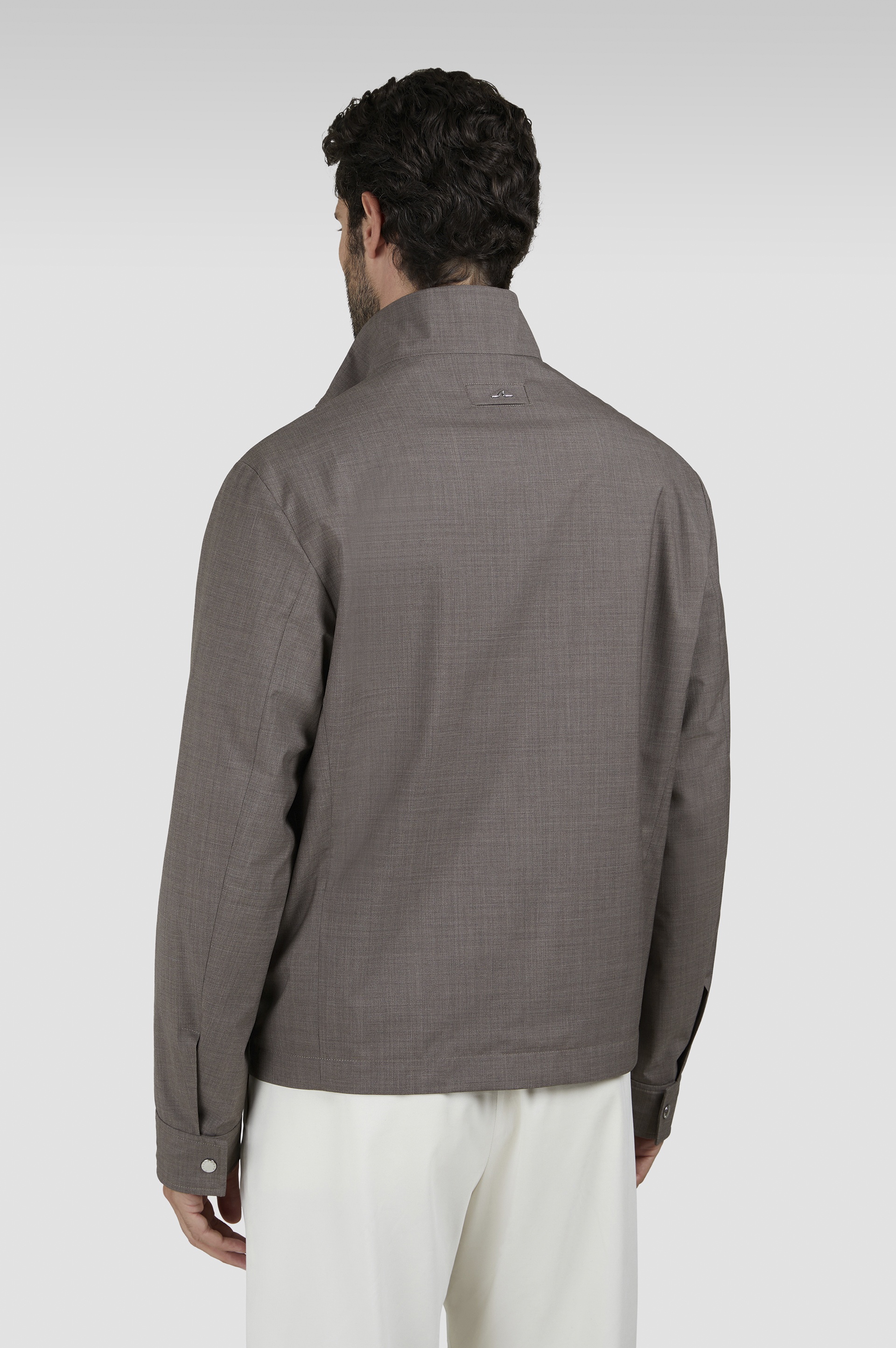 WOOL AND SILK BOMBER - 3