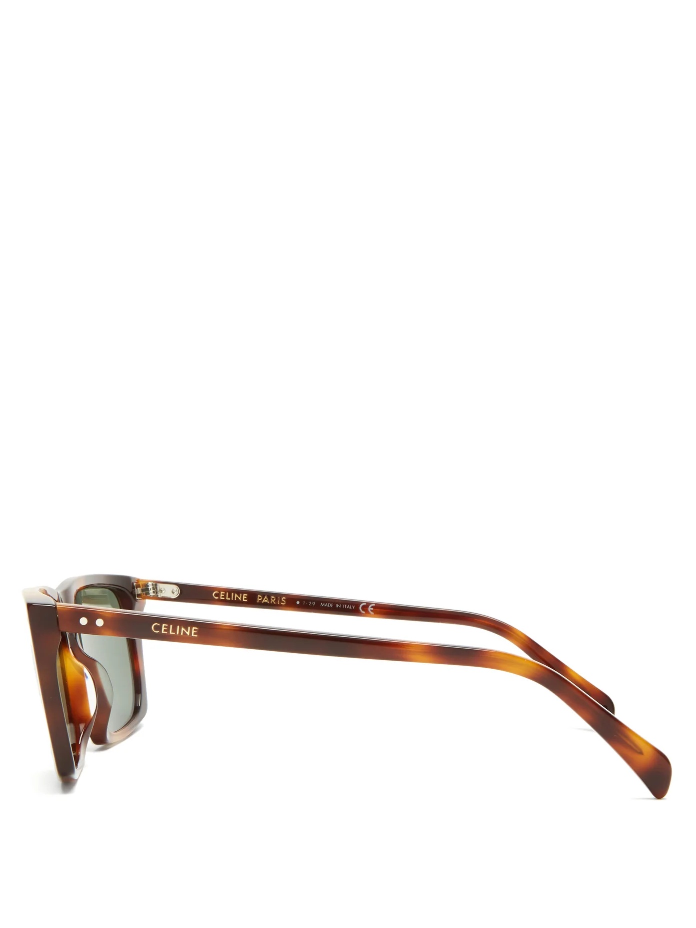 Square tortoiseshell-acetate sunglasses - 4