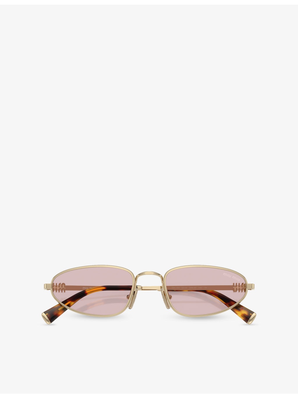 MU A52S Oval-Frame Metal Sunglasses - 5