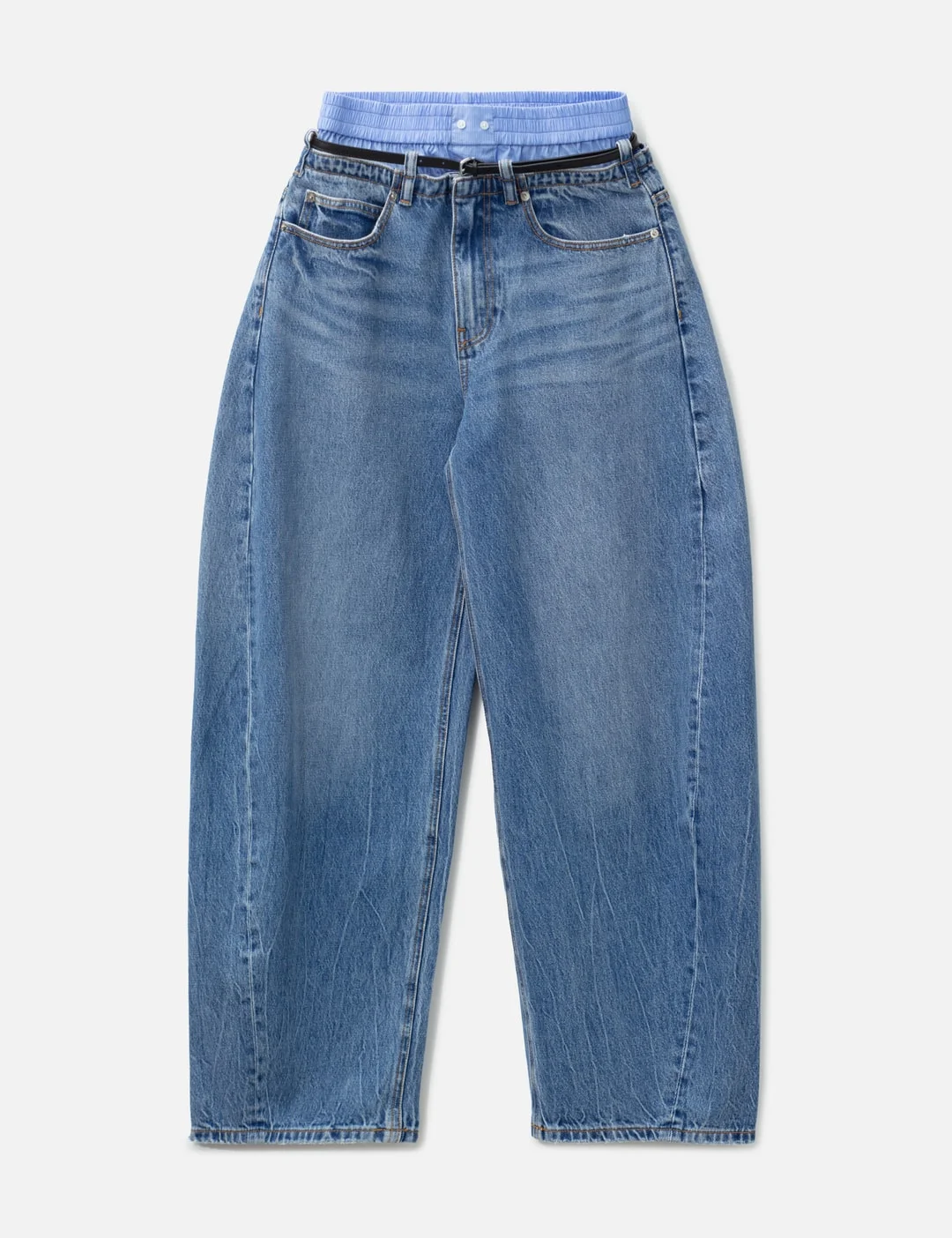 PRESTYLE BLOW UP JEANS WITH LEATHER BELT - 1