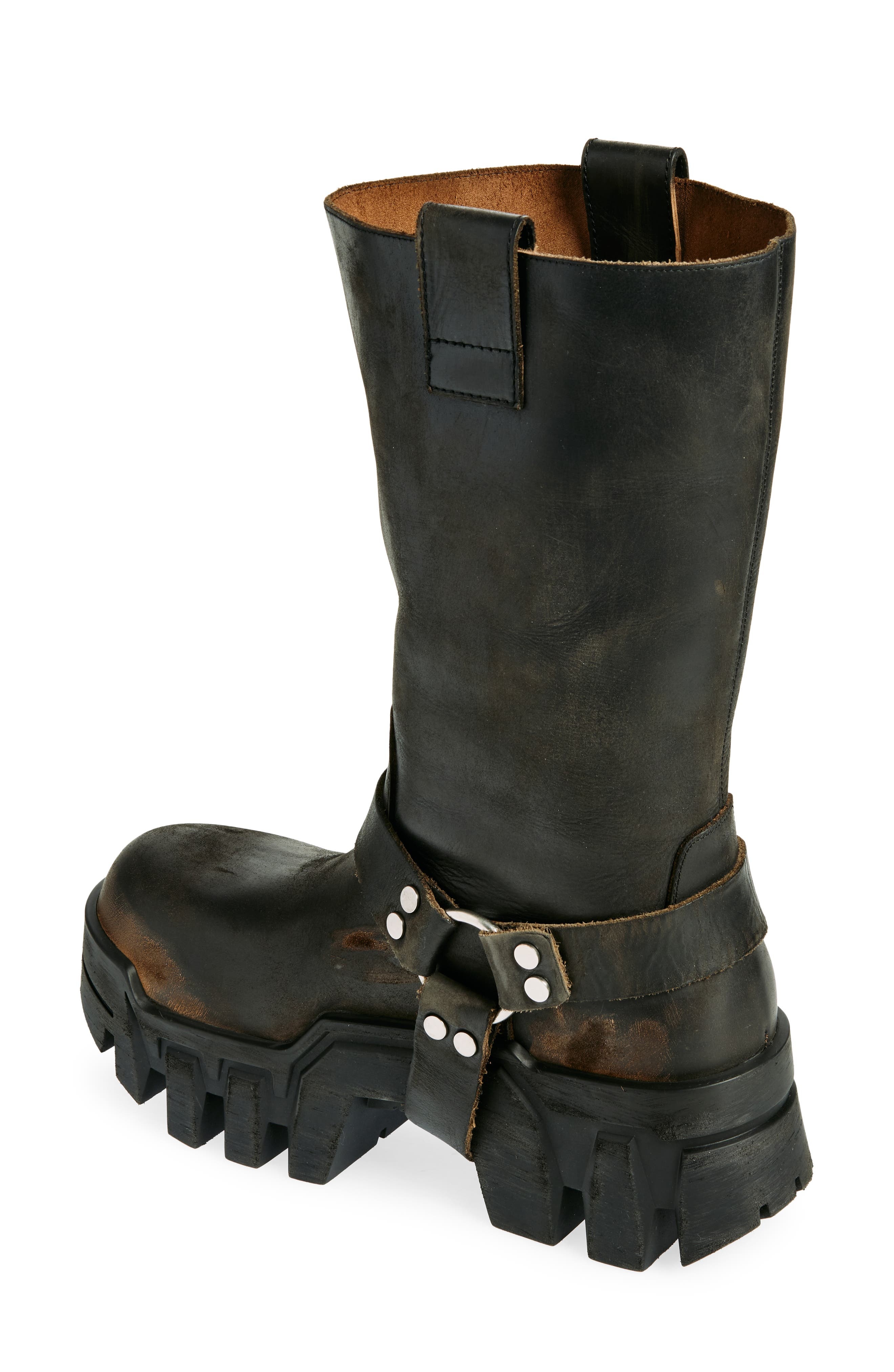 Balenciaga Bulldozer Harness Boot in 1021 Faded Black at Nordstrom - 2