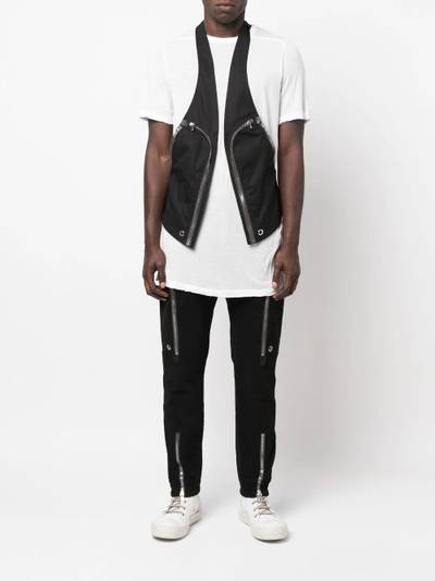 Rick Owens front zip fastening pockets gilet outlook