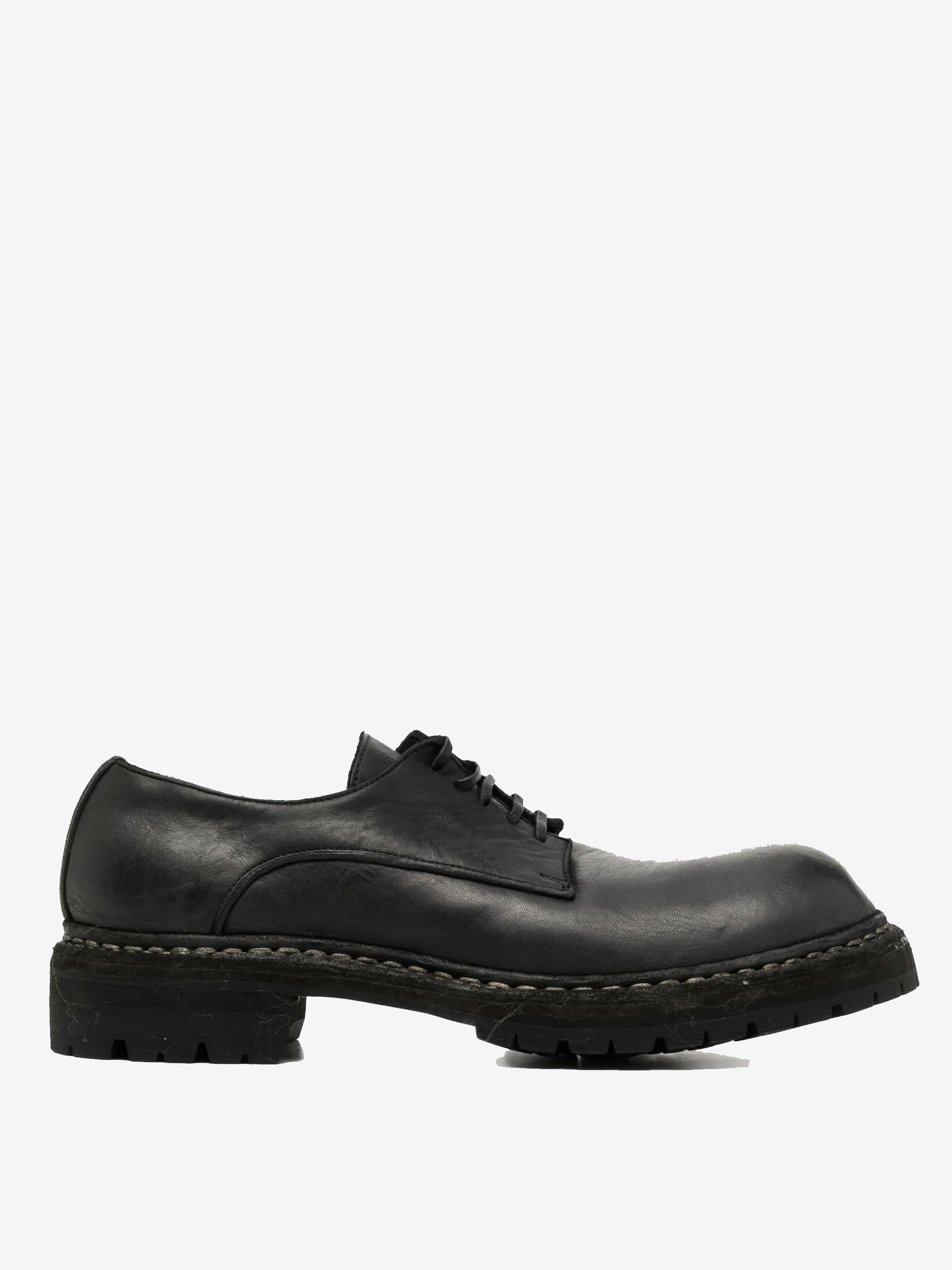 GUIDI - Men  Sole Rubber Laced Big Daddy Shoes - 1