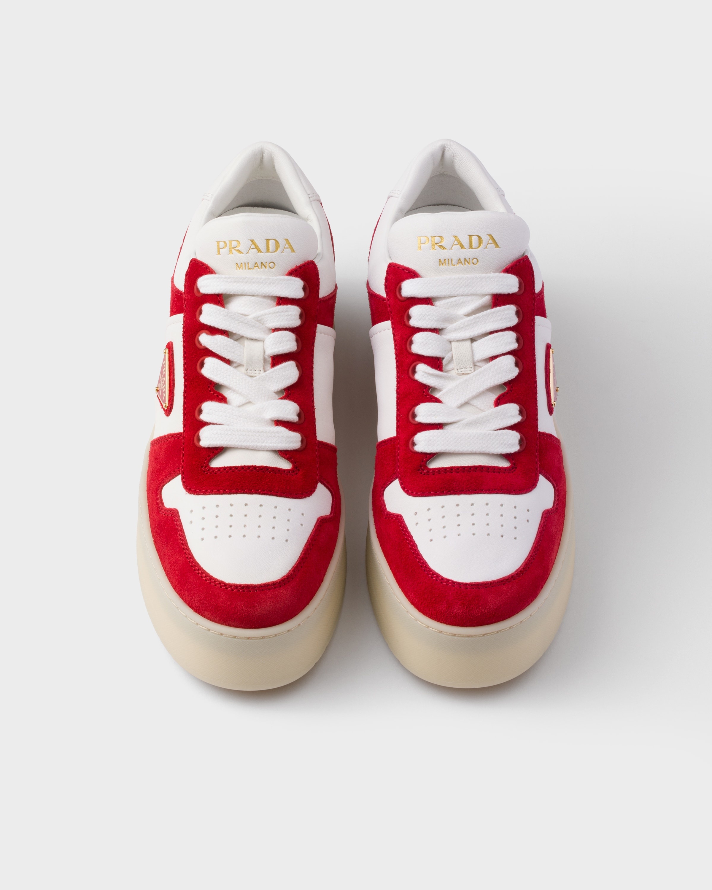 Downtown Bold nappa leather and suede sneakers - 3