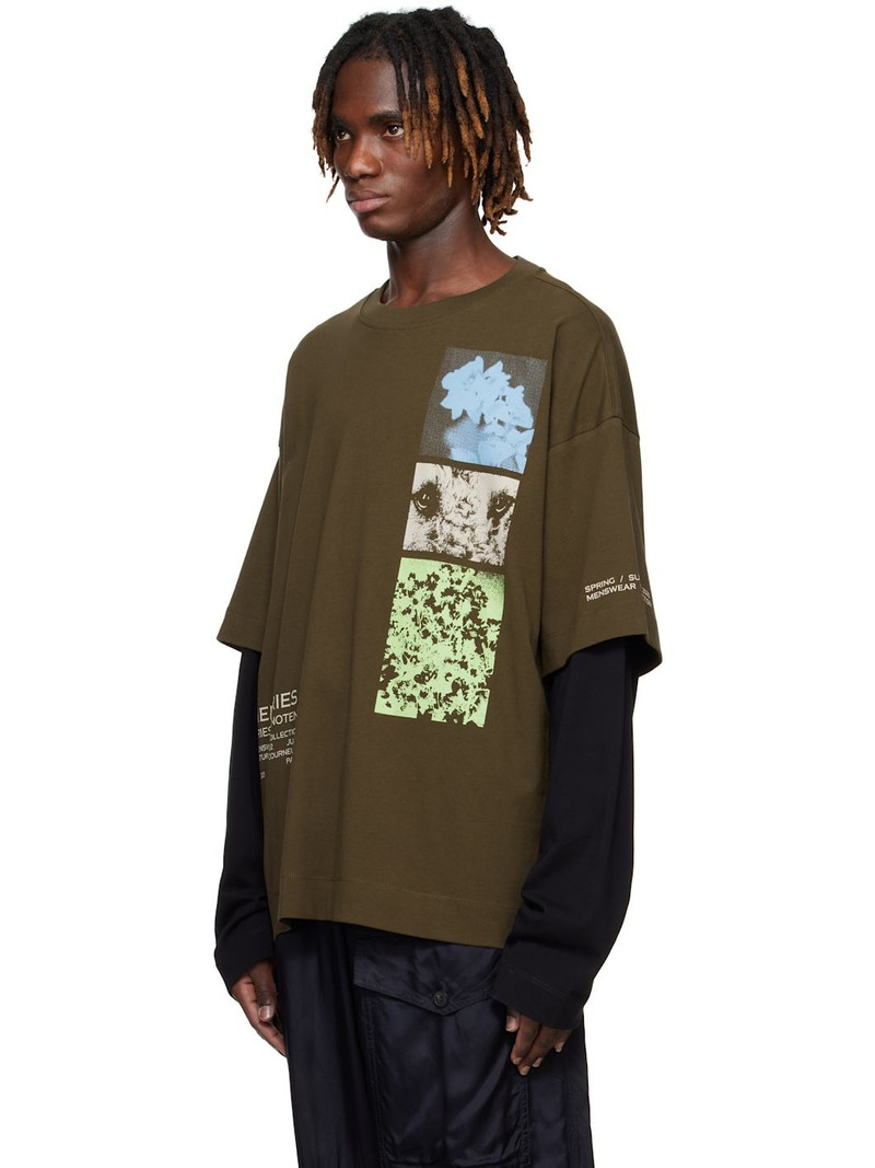 Dries Van Noten Khaki Long Sleeve Show T-shirt outlook