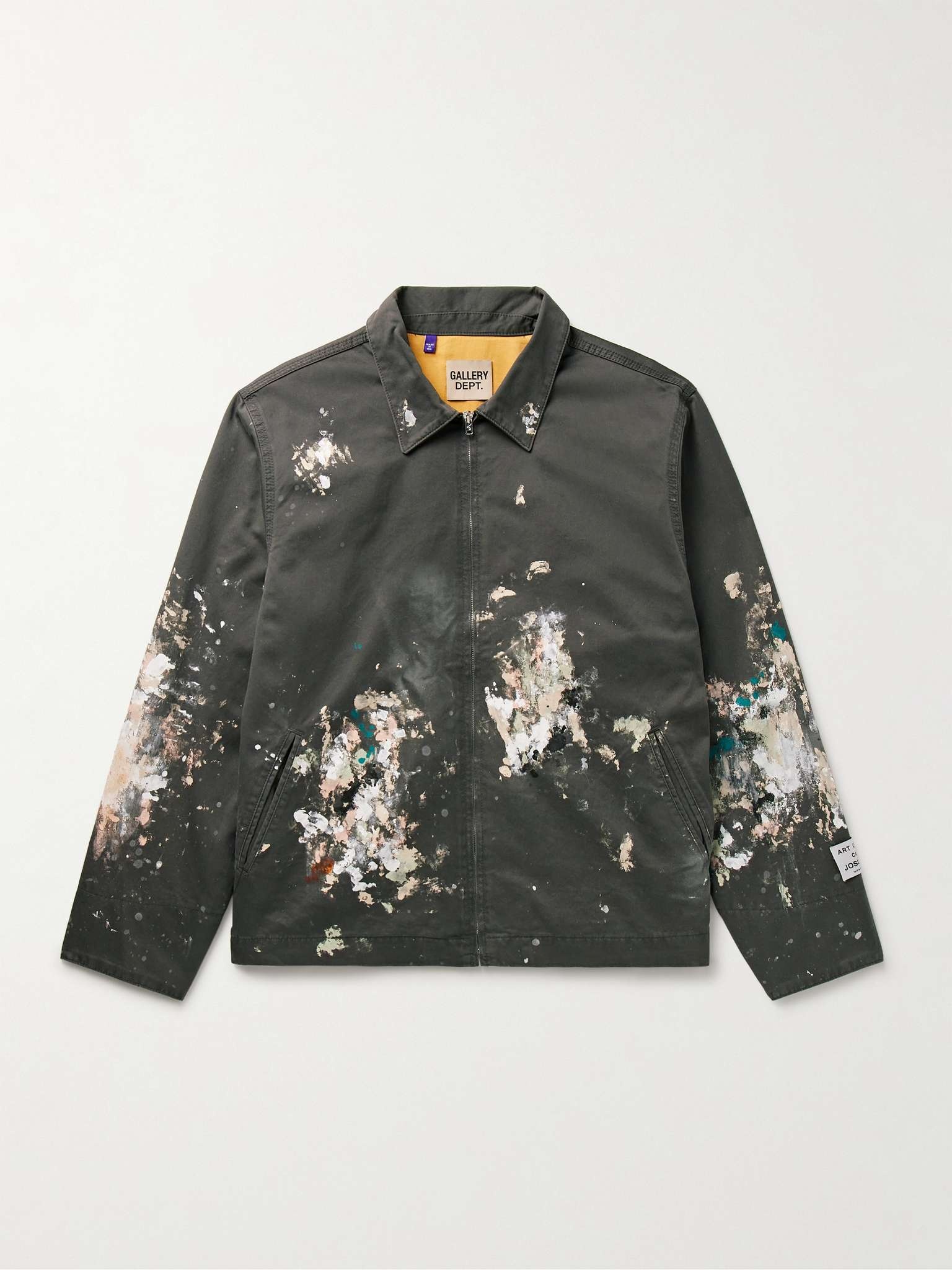 Montecito Paint-Splattered Cotton-Twill Jacket - 1