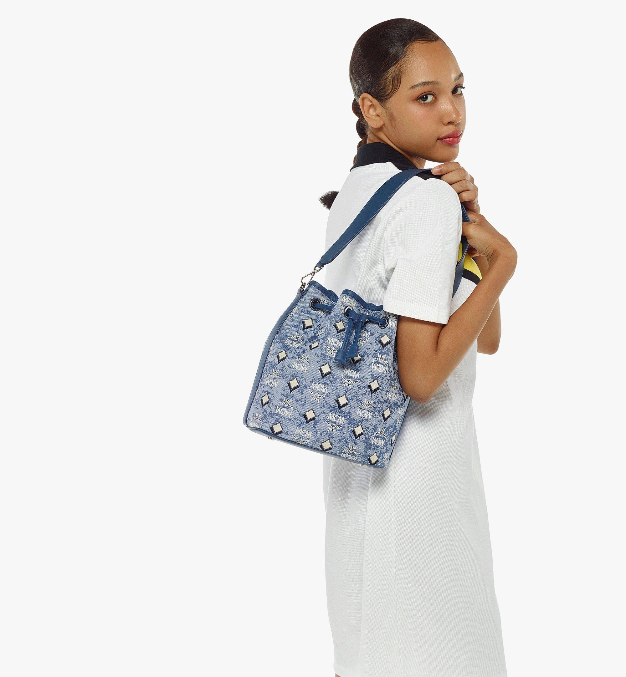 Dessau Drawstring Bag in Vintage Monogram Jacquard - 6