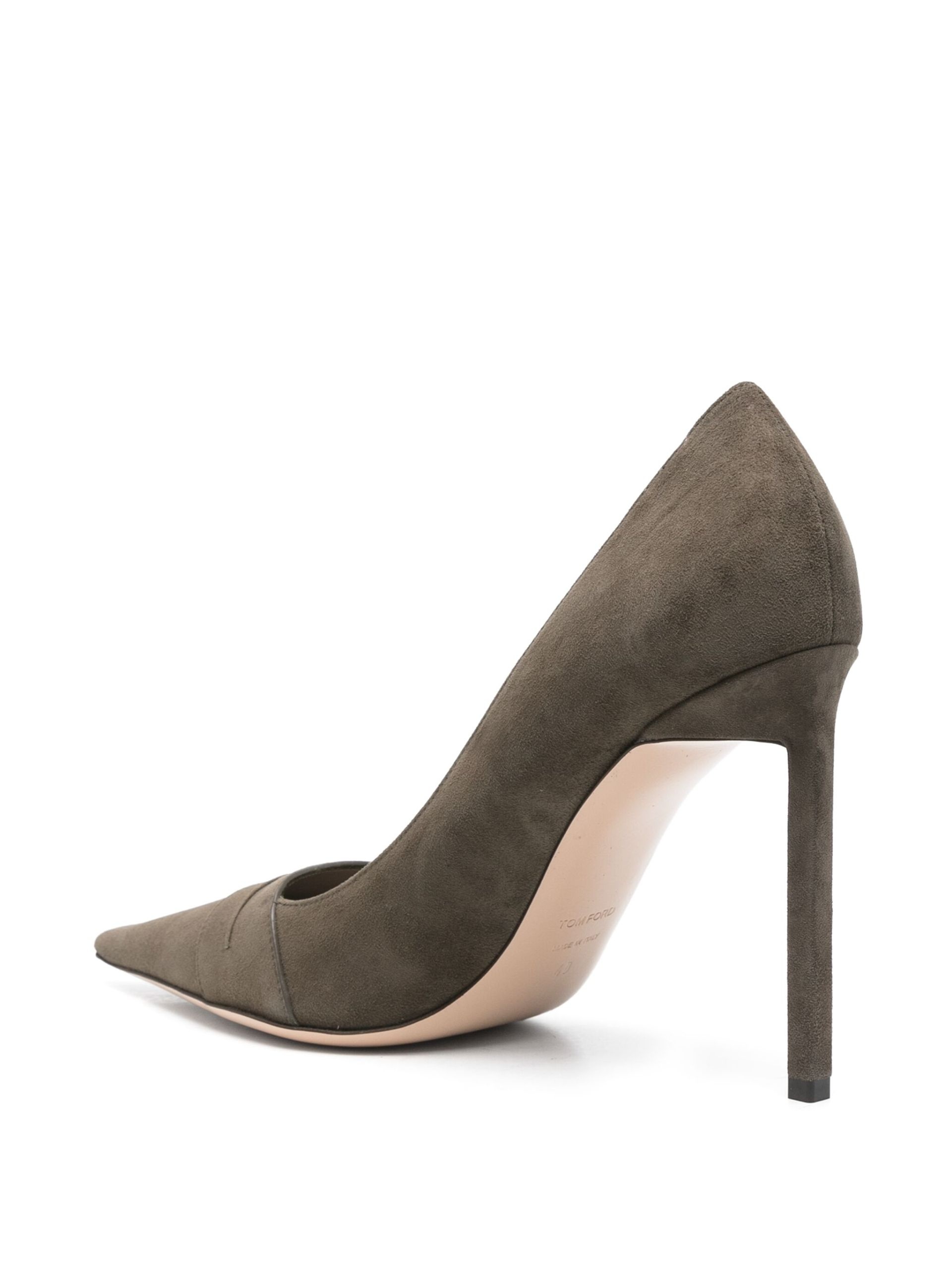 105mm suede pumps - 3