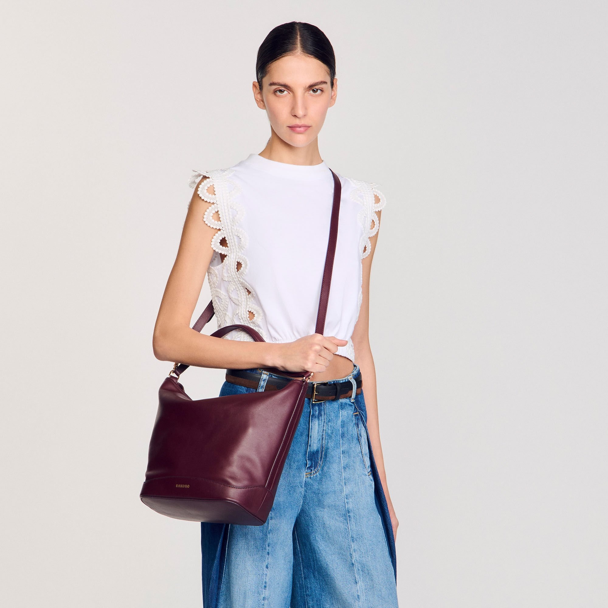 LEATHER BUCKET BAG - 6
