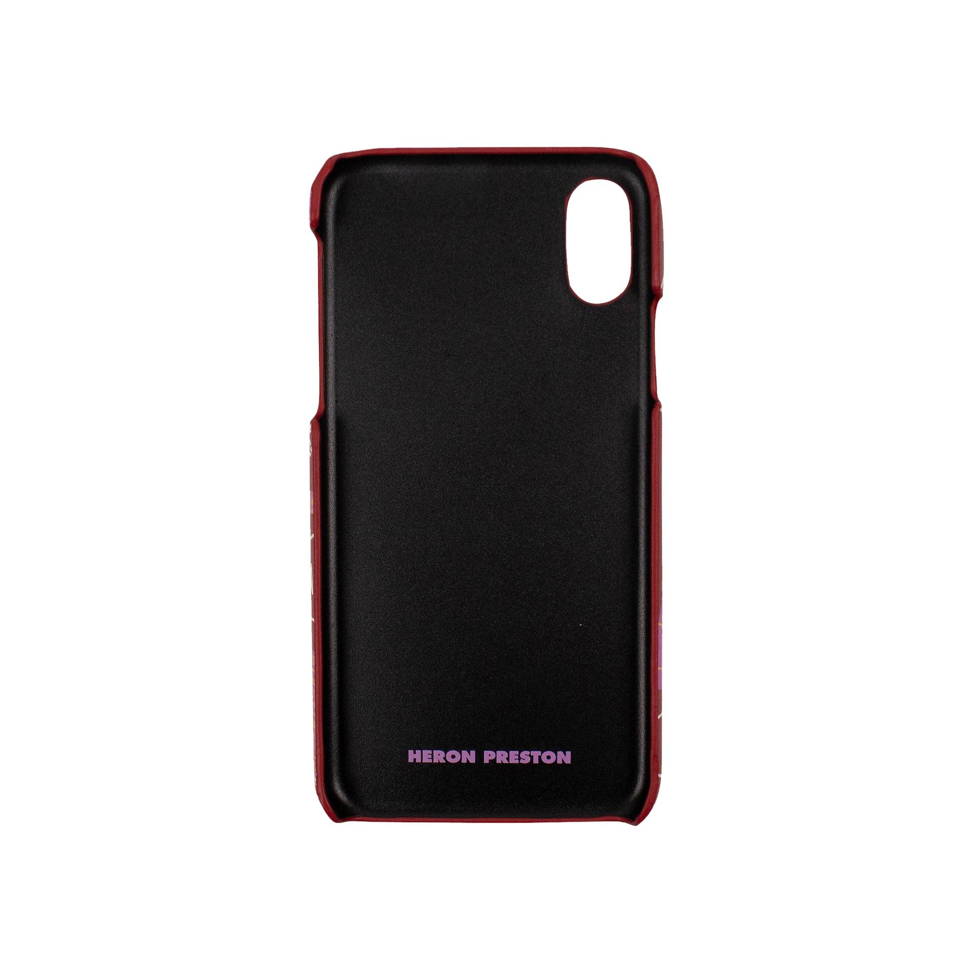 Heron Preston Logo Tape Design iPhone X Phone Case 'Red' - 2