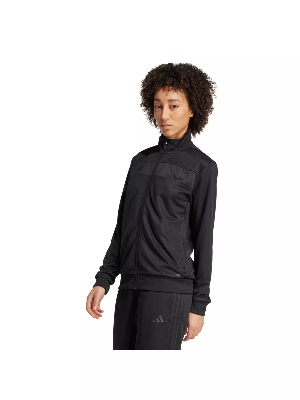 Women's Tiro 25 Essentials Training Track Top -Black - 1