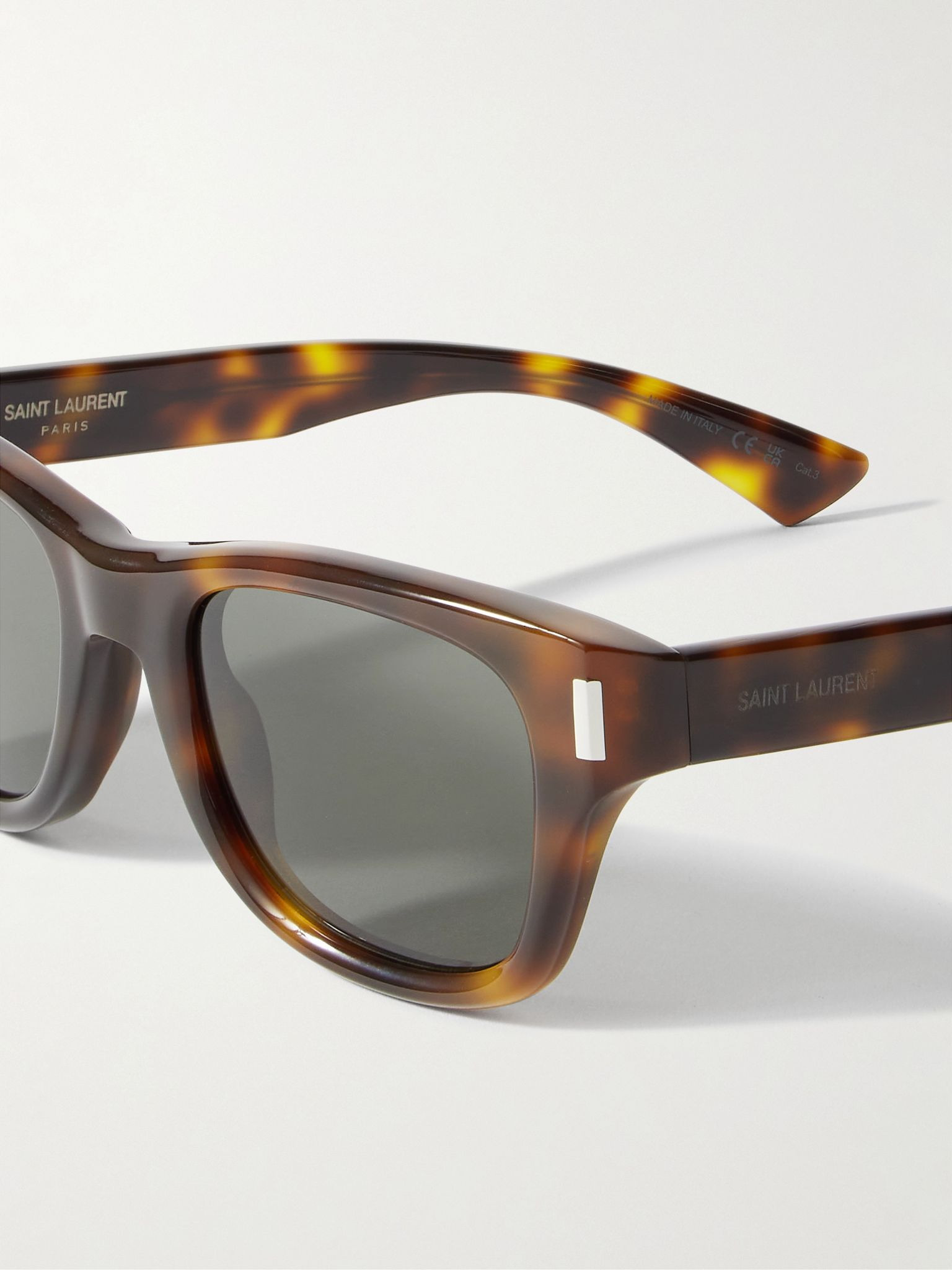Square-Frame Tortoiseshell Acetate Sunglasses Tortoiseshell - 3