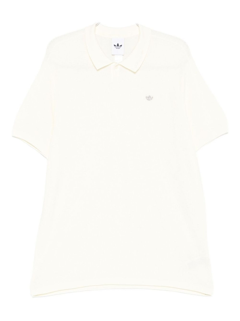 logo-plaque polo shirt 1