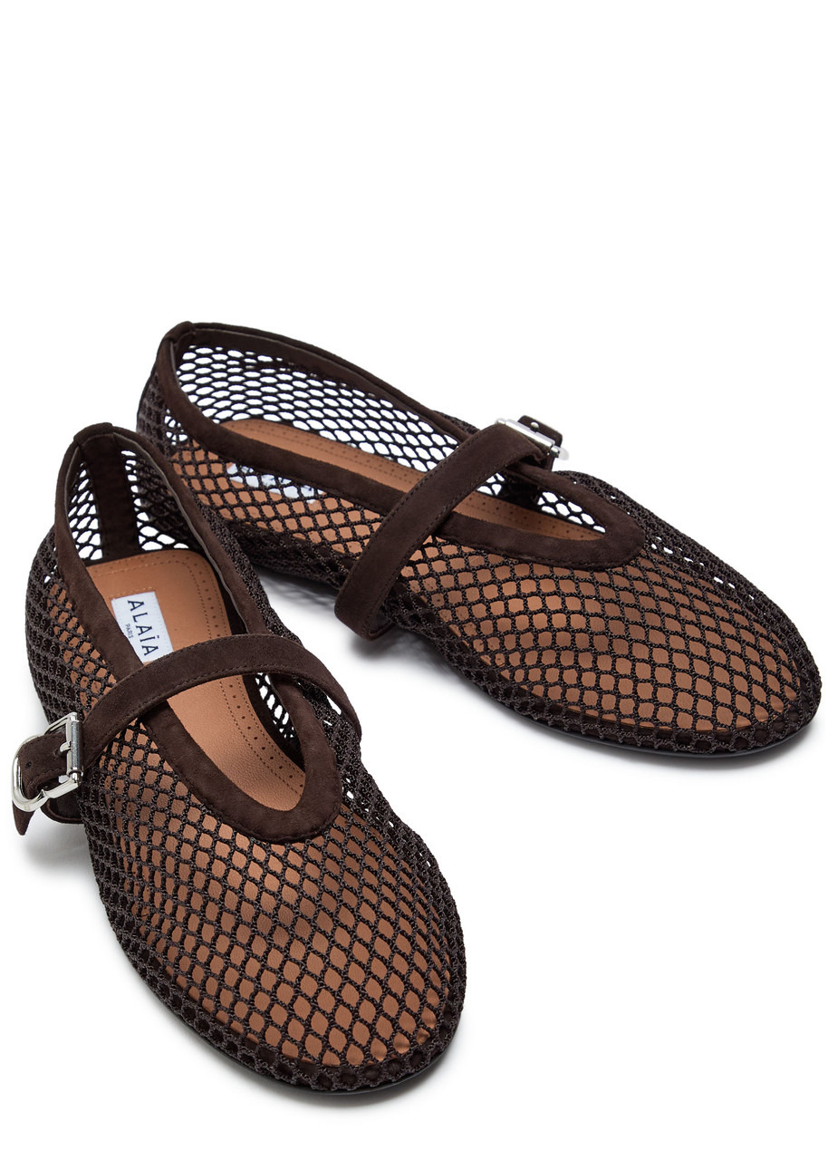 Alaïa Mesh Ballet Flats - 3