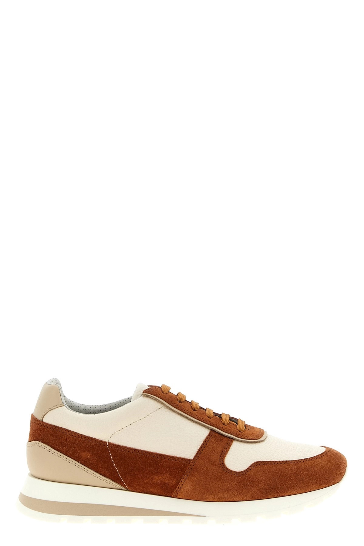 Leather suede sneakers - 1