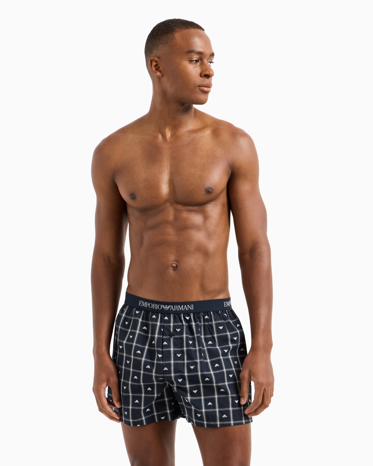 JACQUARD BOXERS WITH ALL-OVER PATTERN - 2