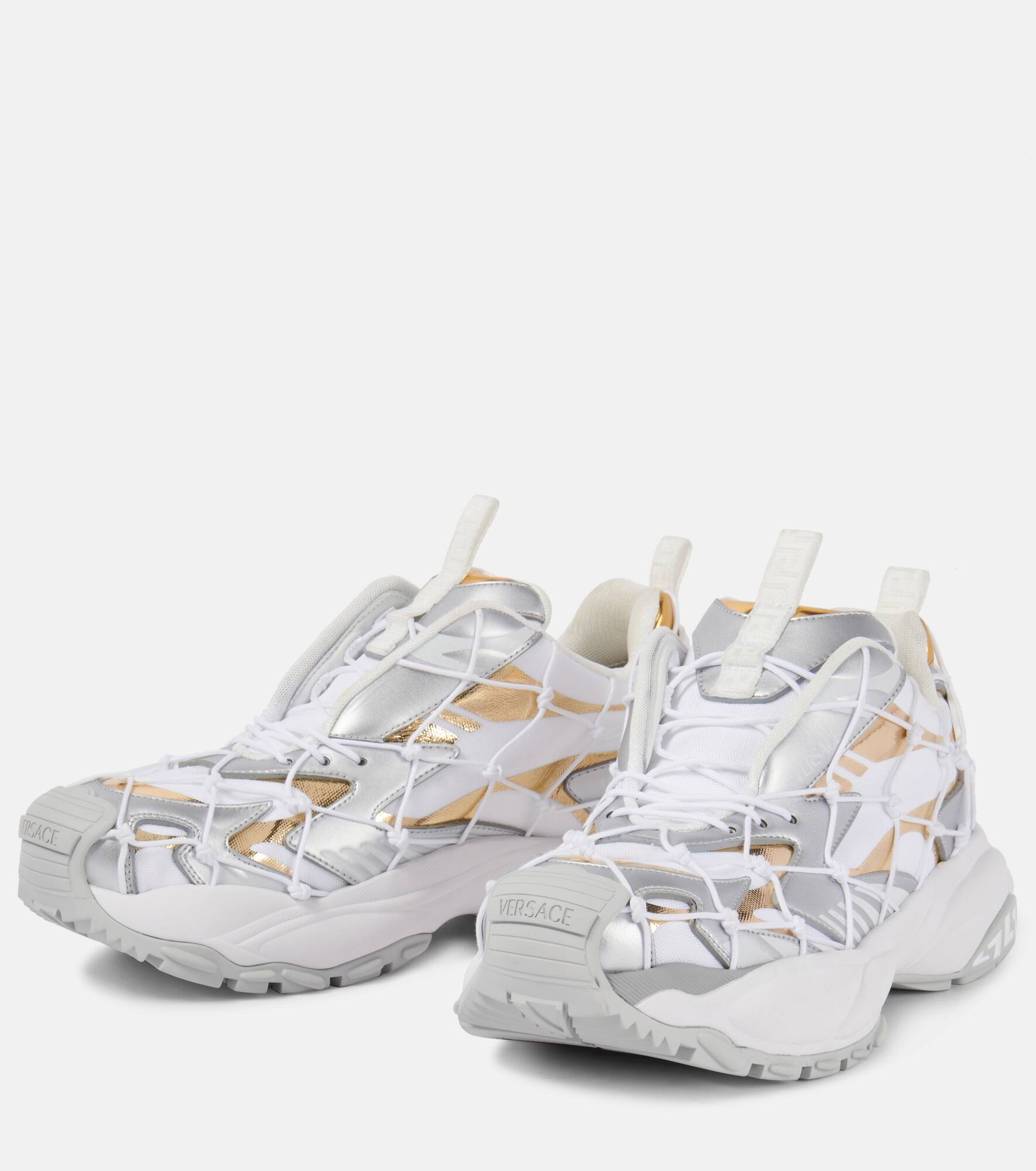 Mercury leather-trimmed sneakers - 5
