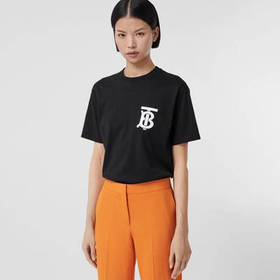 Burberry Monogram Motif Cotton Oversized T-shirt outlook