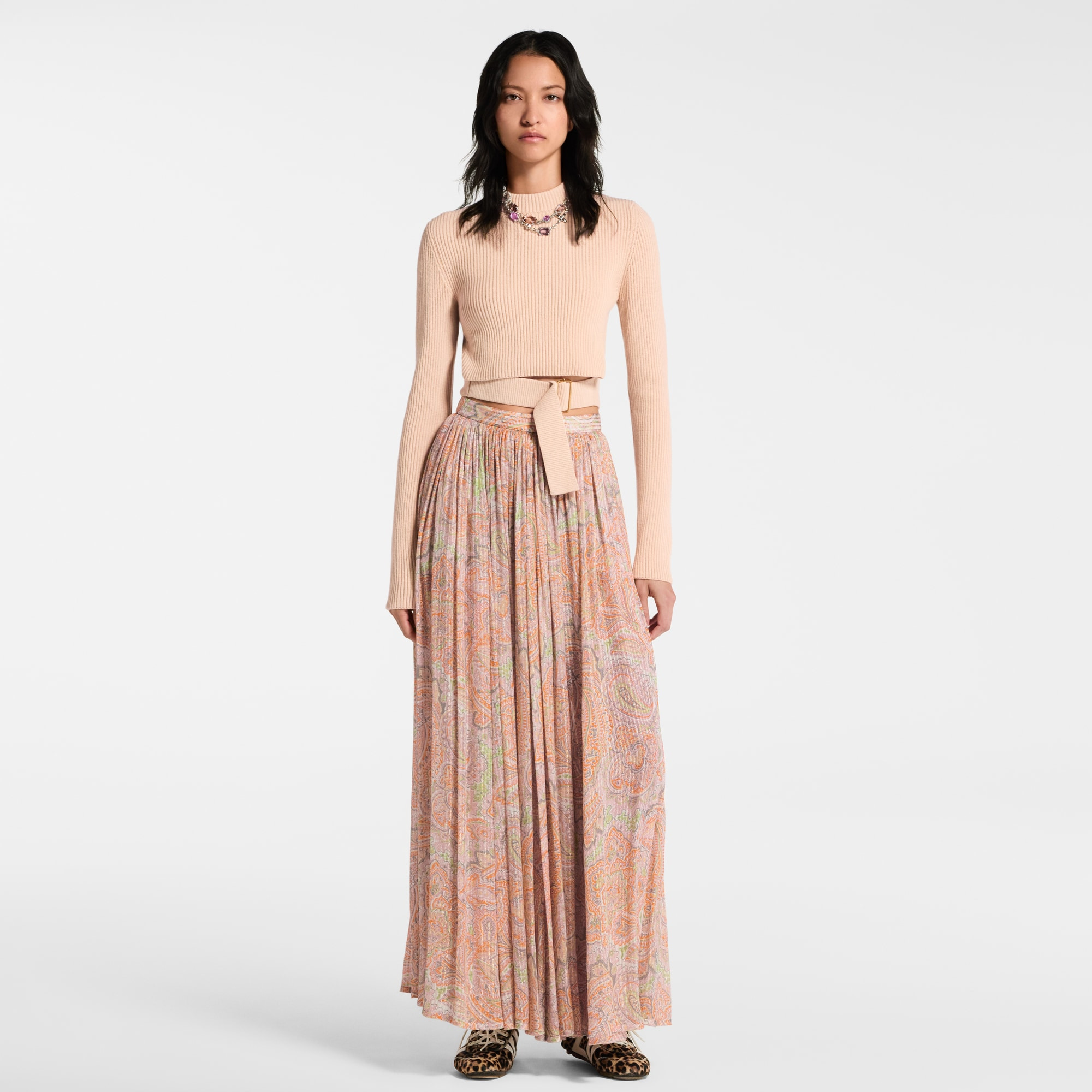 Belted Cropped Pullover - 5