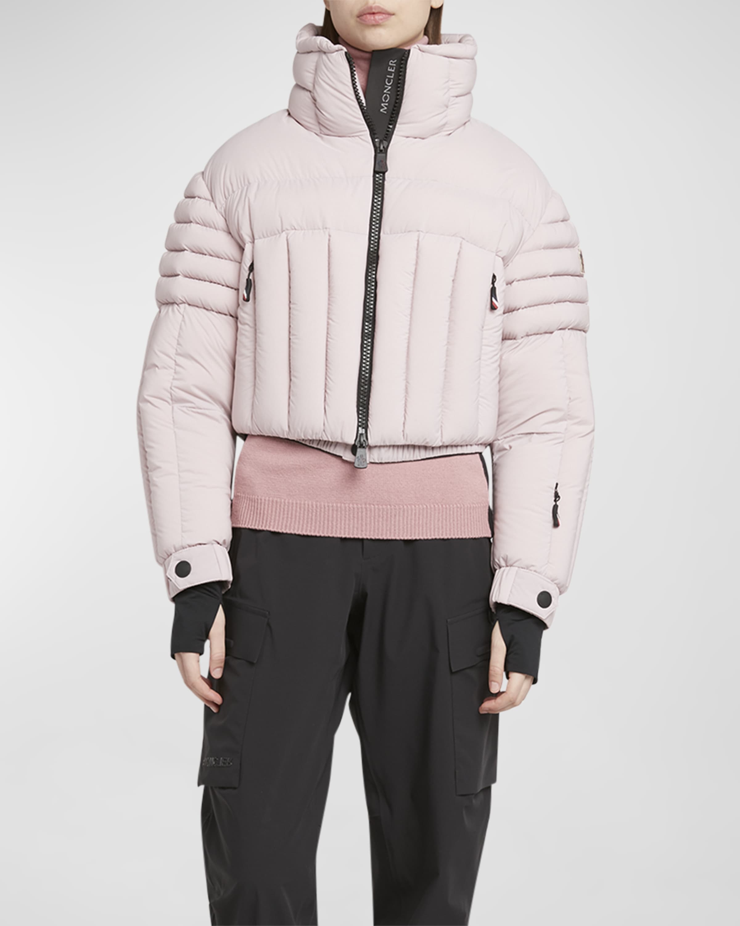 Flims Cropped Puffer Bomber Jacket - 2