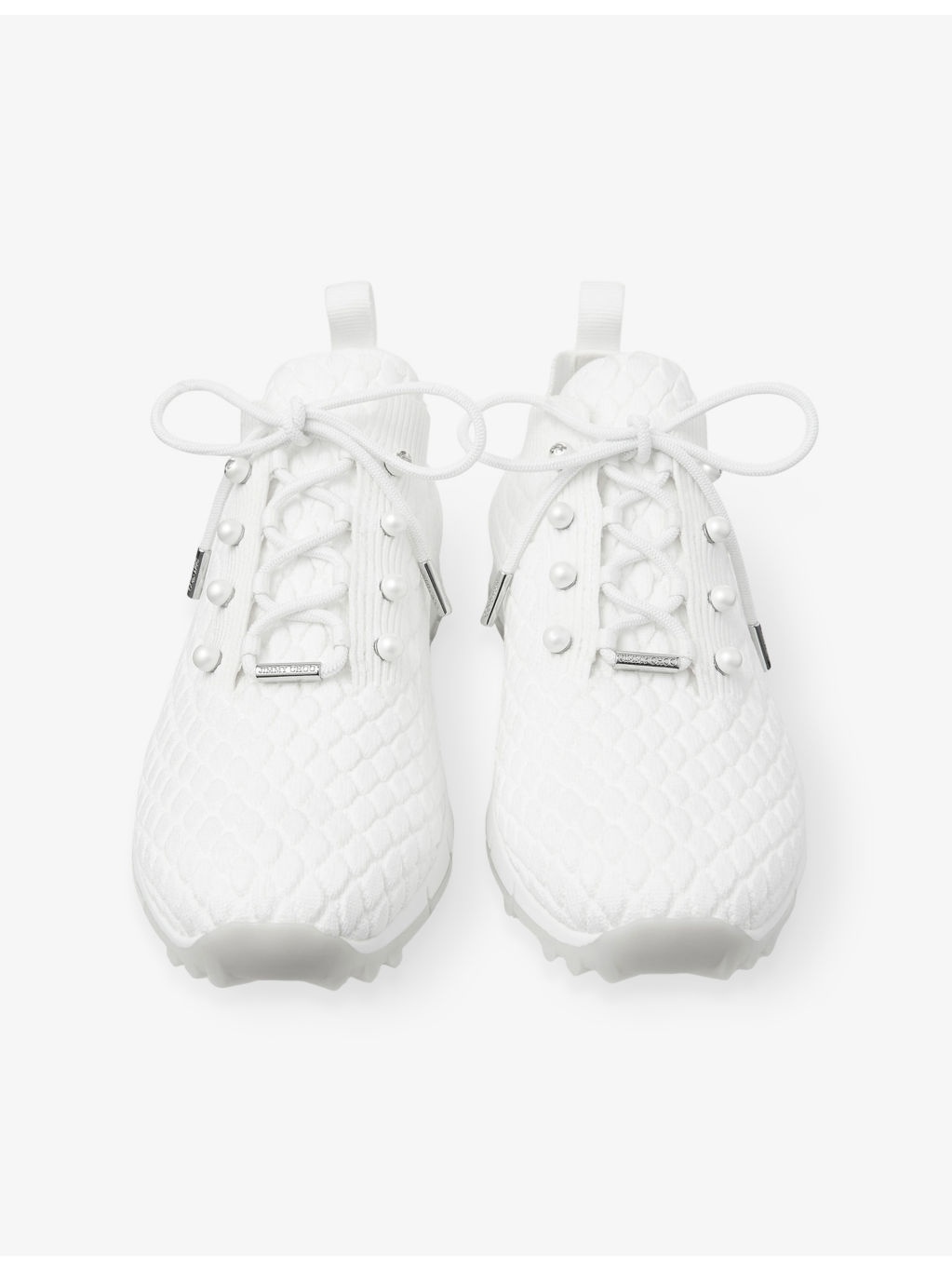 Veles Diamond-Texture Knitted Low-Top Trainers - 2