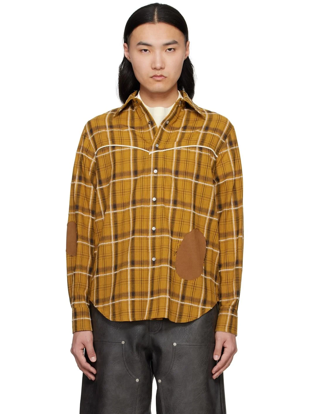 Yellow Noah Patch Check Shirt - 1
