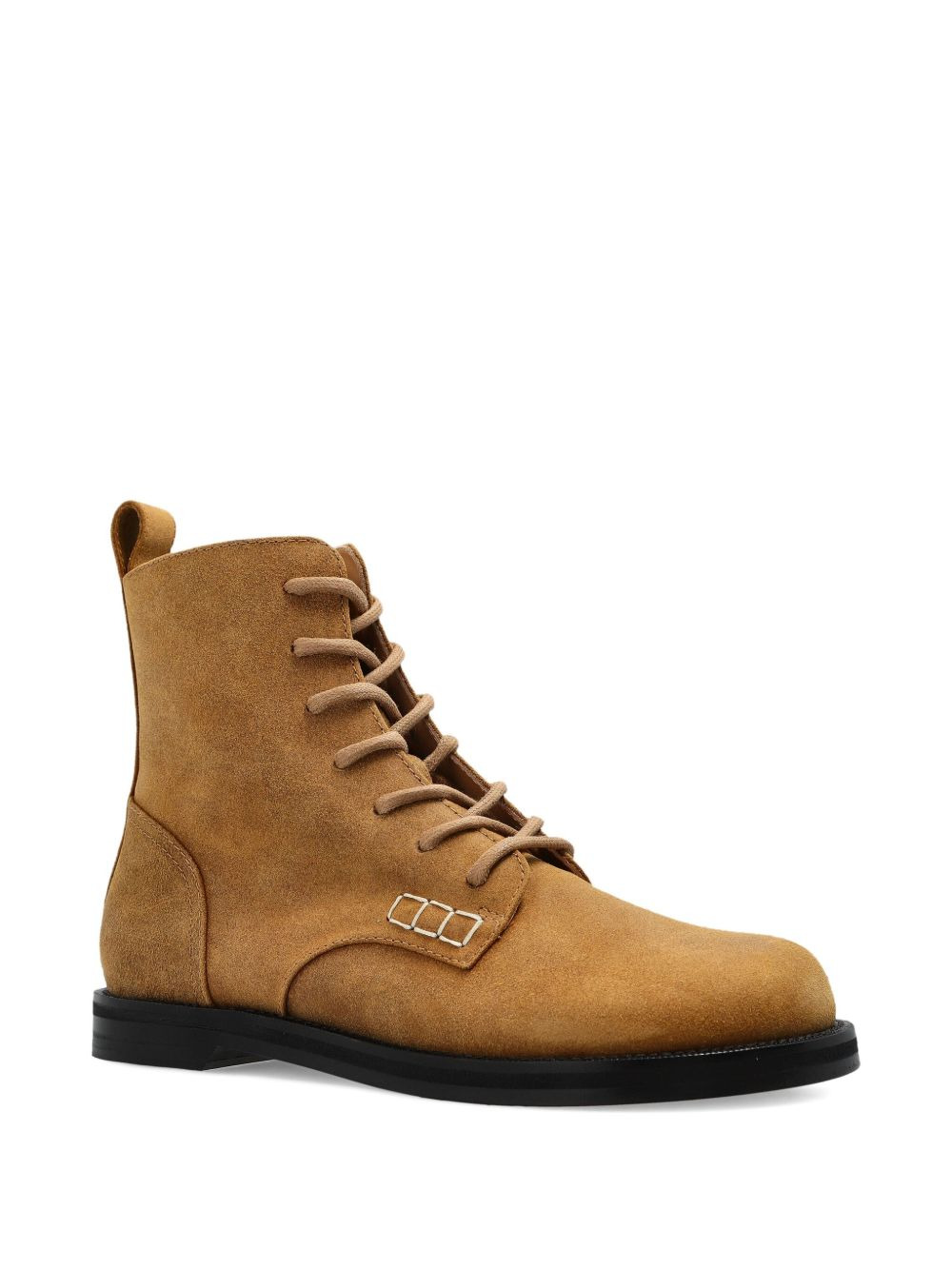 lace-up suede boots - 2
