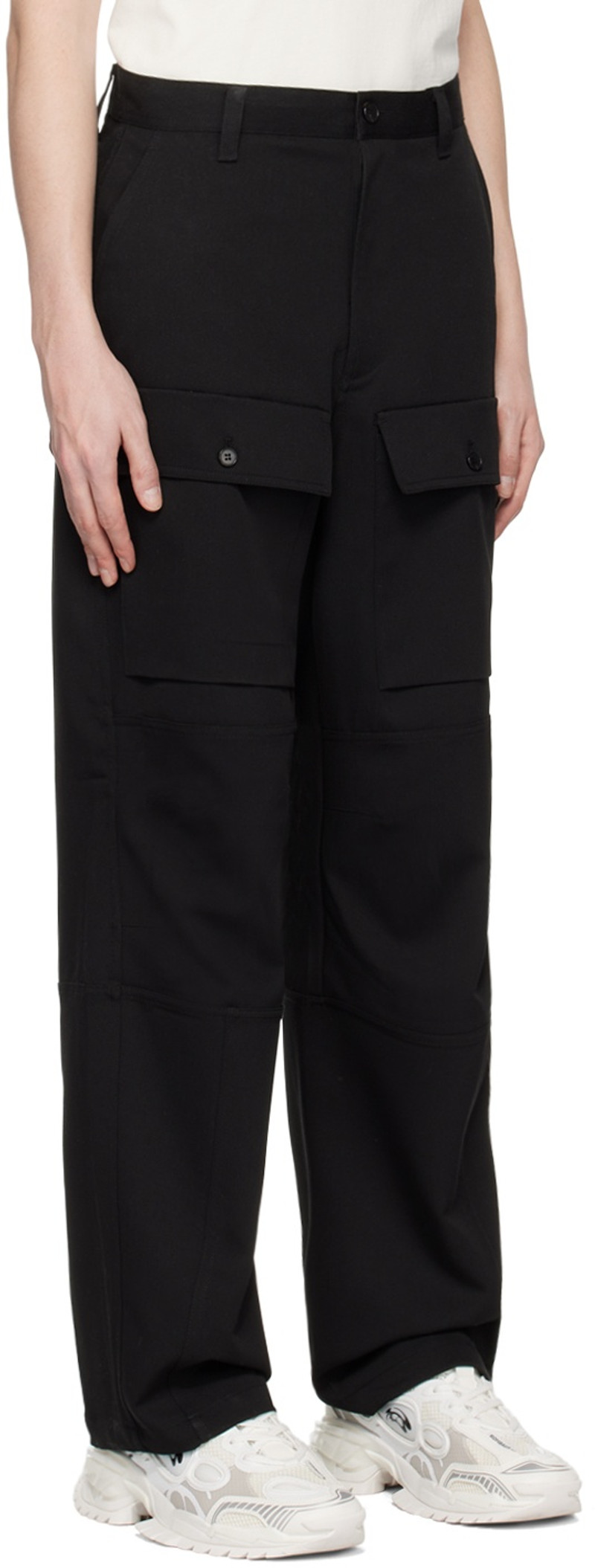 The Frankie Shop Black Grant Cargo Pants outlook