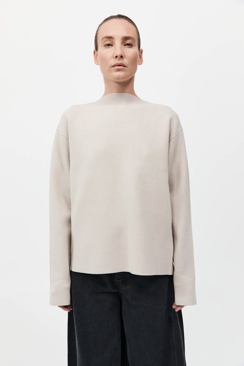 Milano Knit Scarf Jumper - Creme - 4