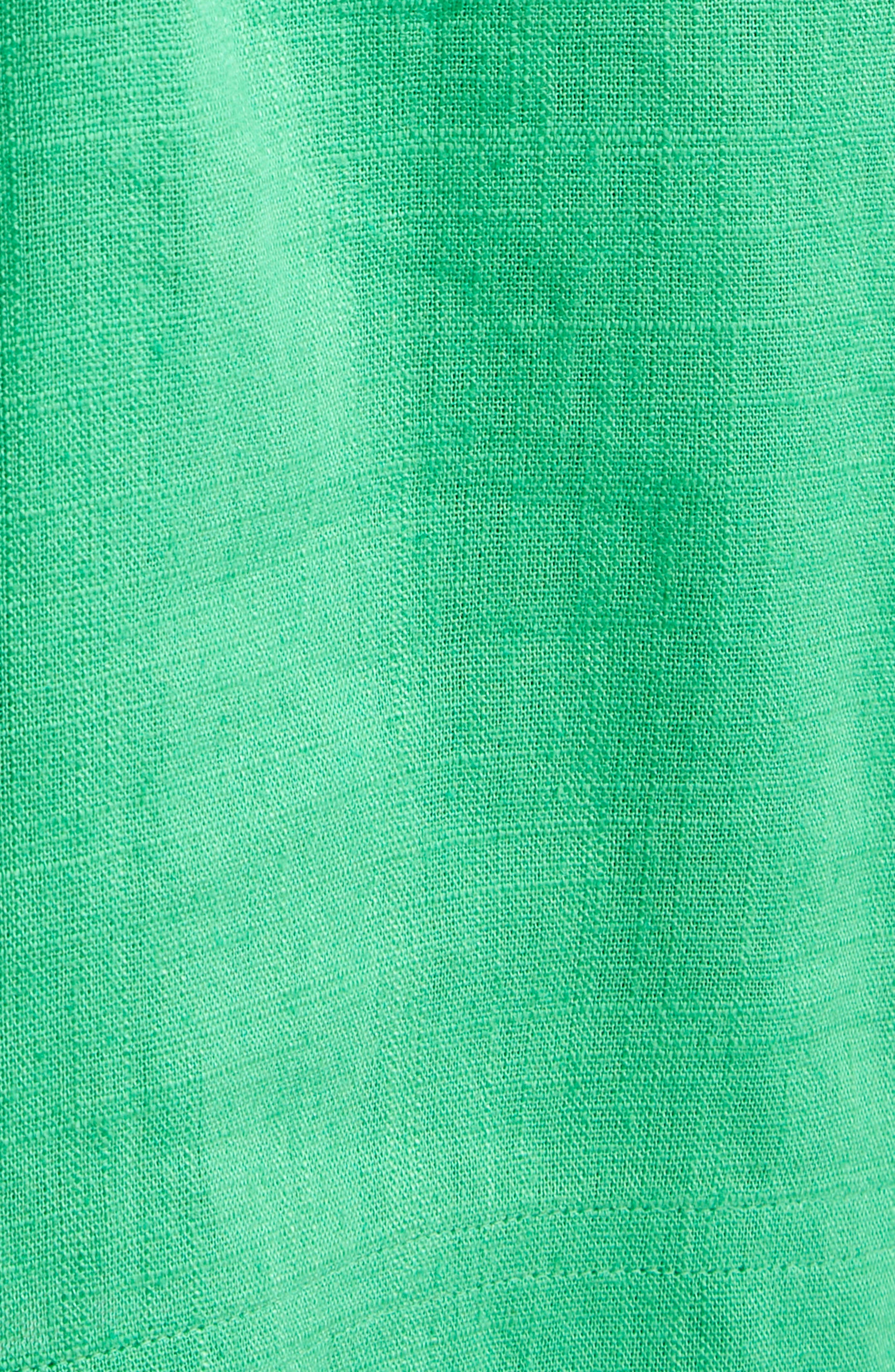 Derek Lam 10 Crosby Giselle Sleeveless Cargo Shirtdress in Kelly Green at Nordstrom - 6