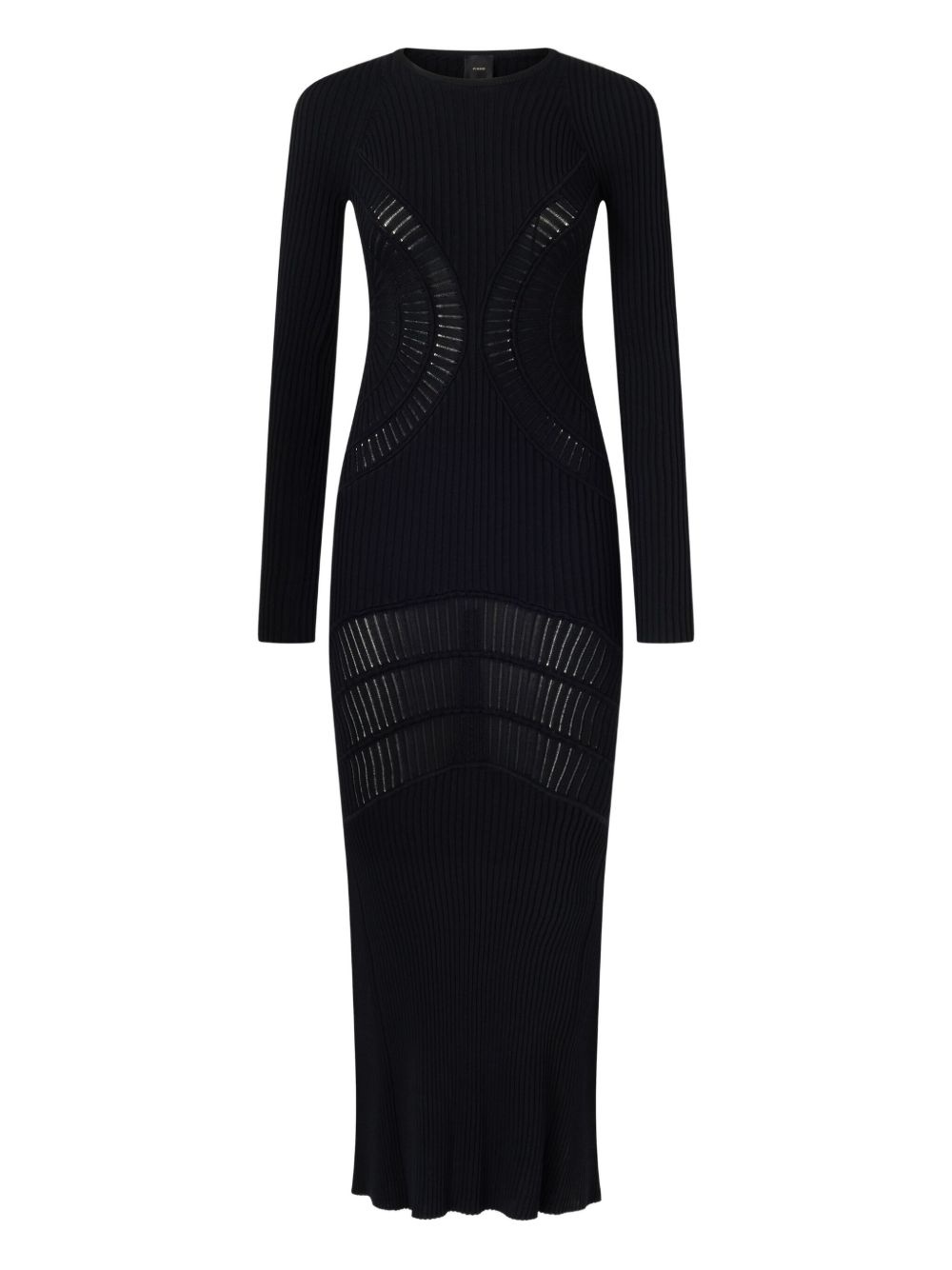 ribbed cut-out maxi dress - 1